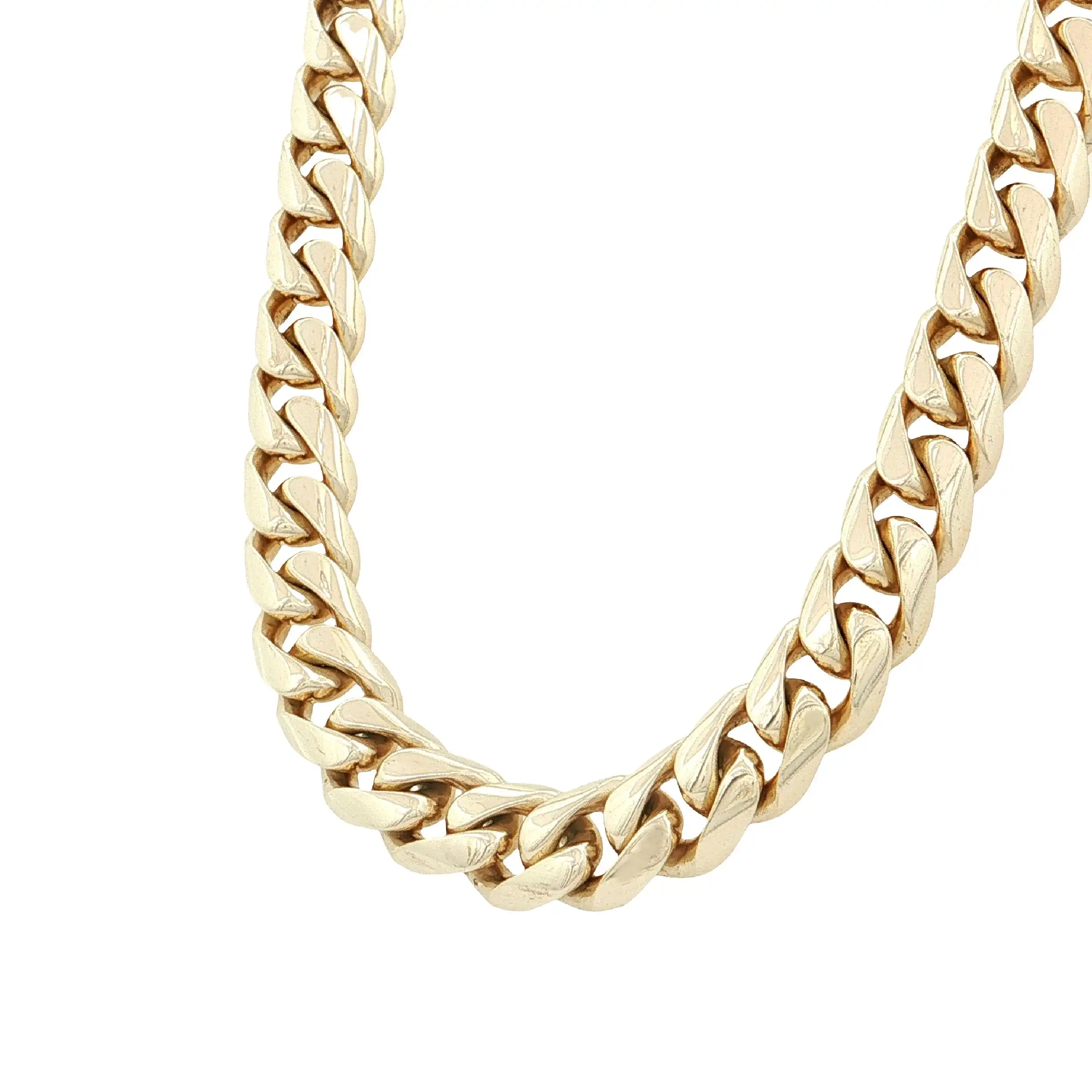 Panzerkette Gelbgold massiv