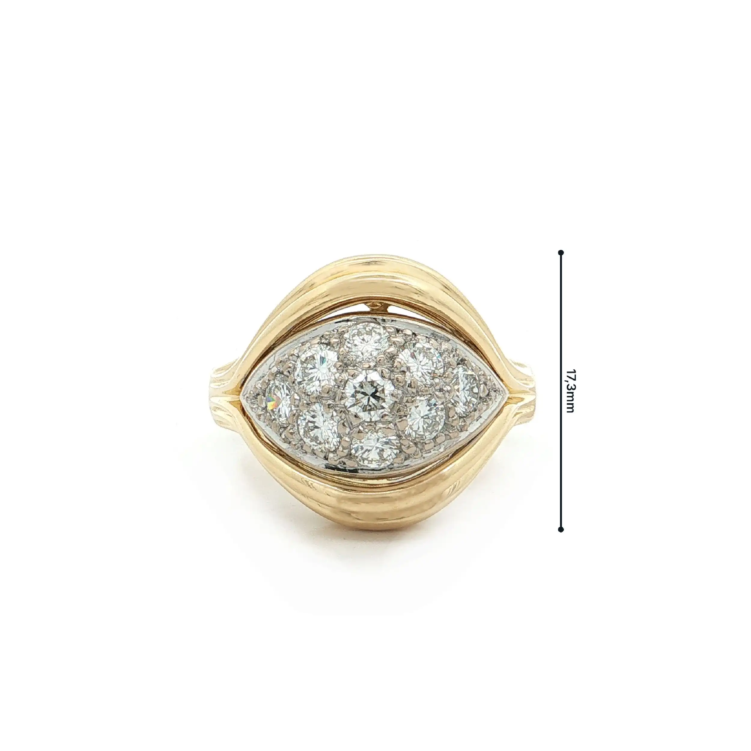 Ring Bicolor mit Brillanten Ring Bicolor mit Brillanten