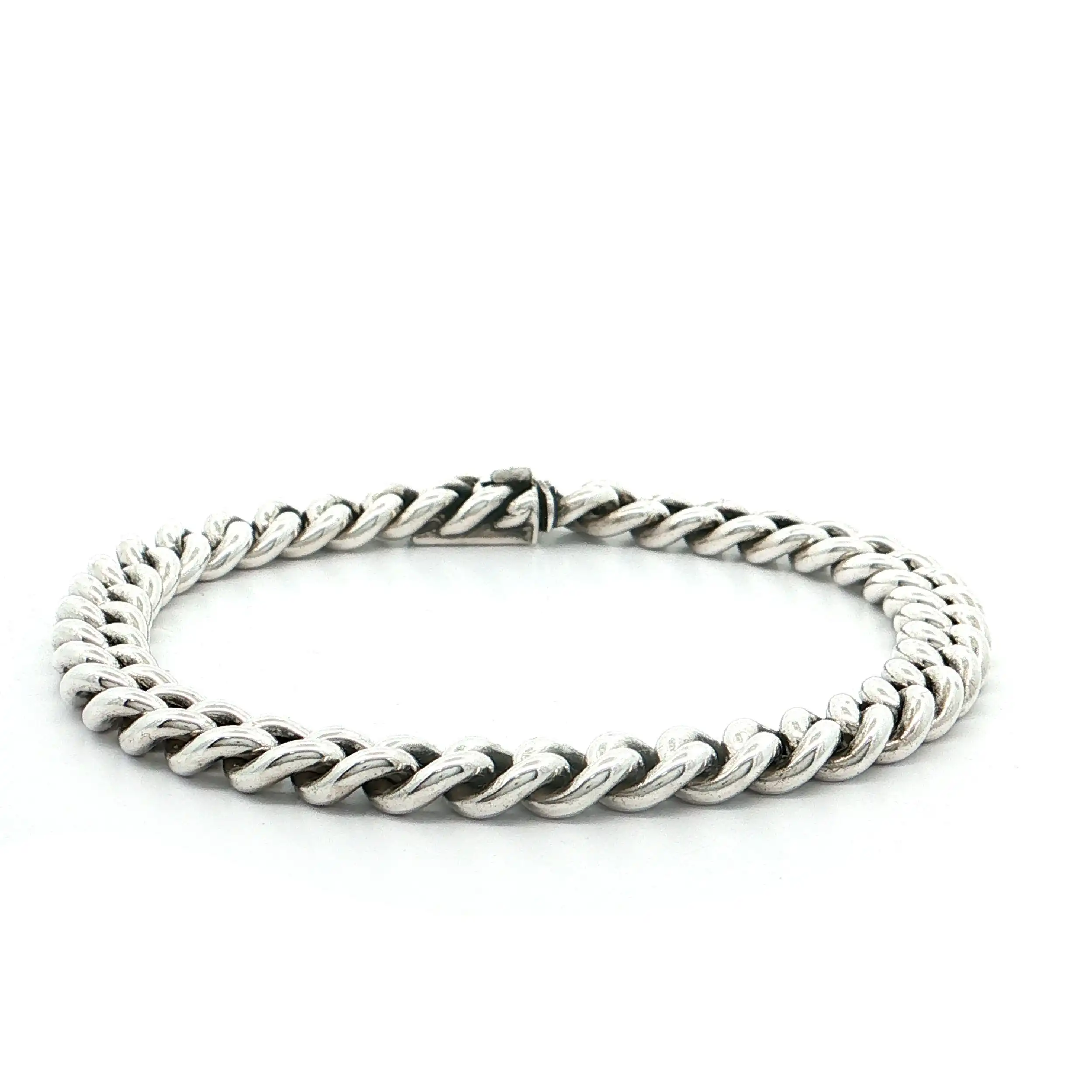 Panzerarmband Silber