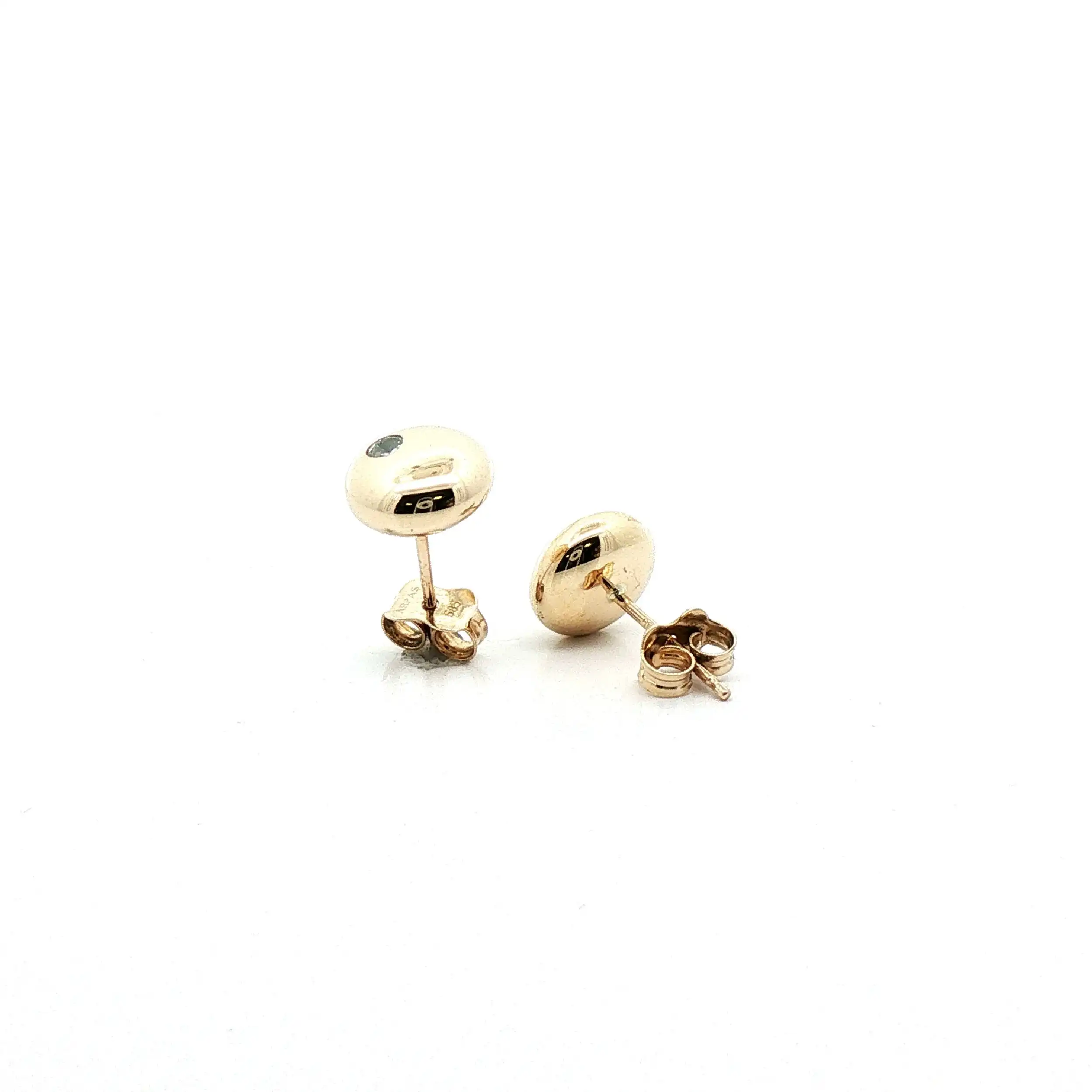 Ohrstecker Gelbgold mit Zirkonia