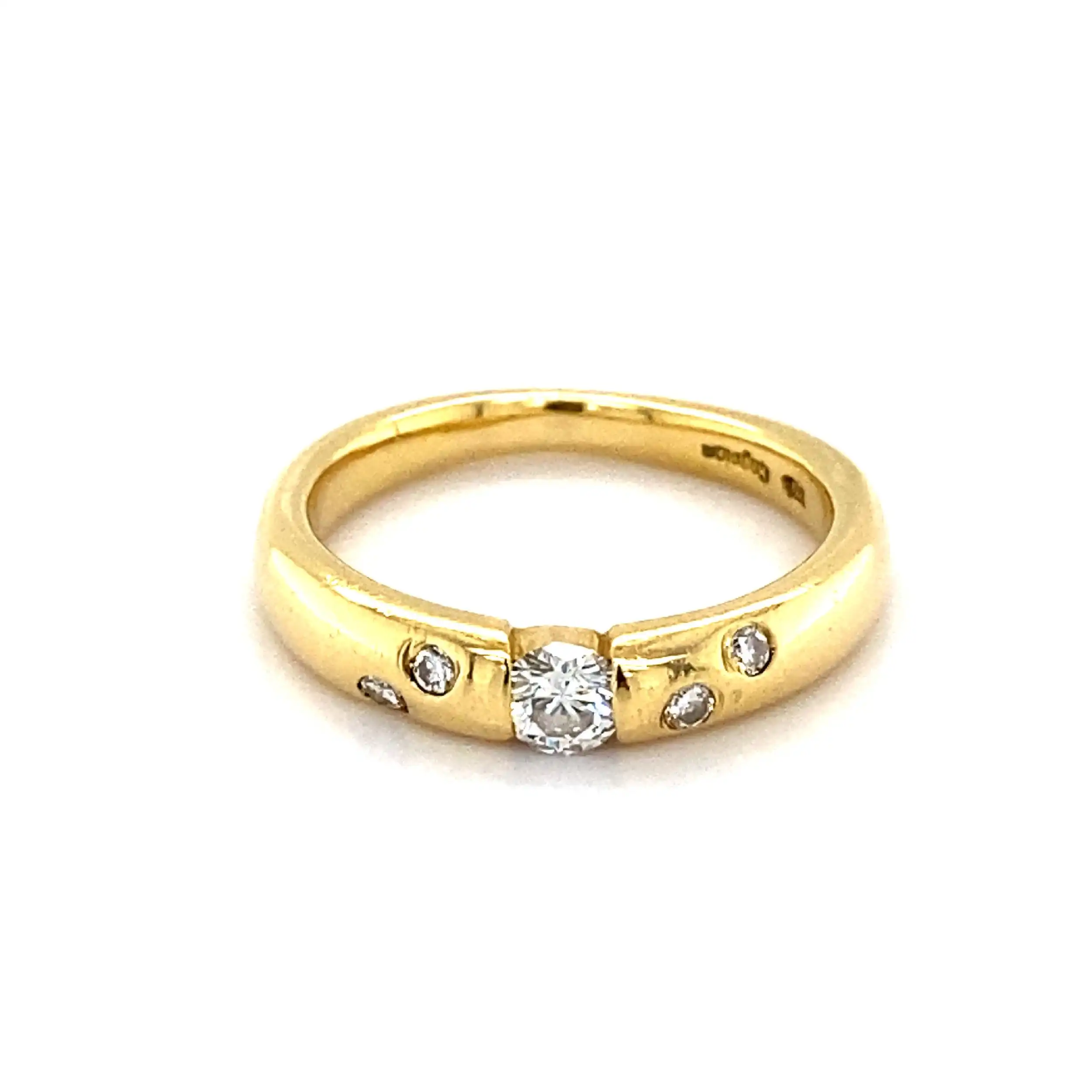 Ring Gelbgold mit Brillanten