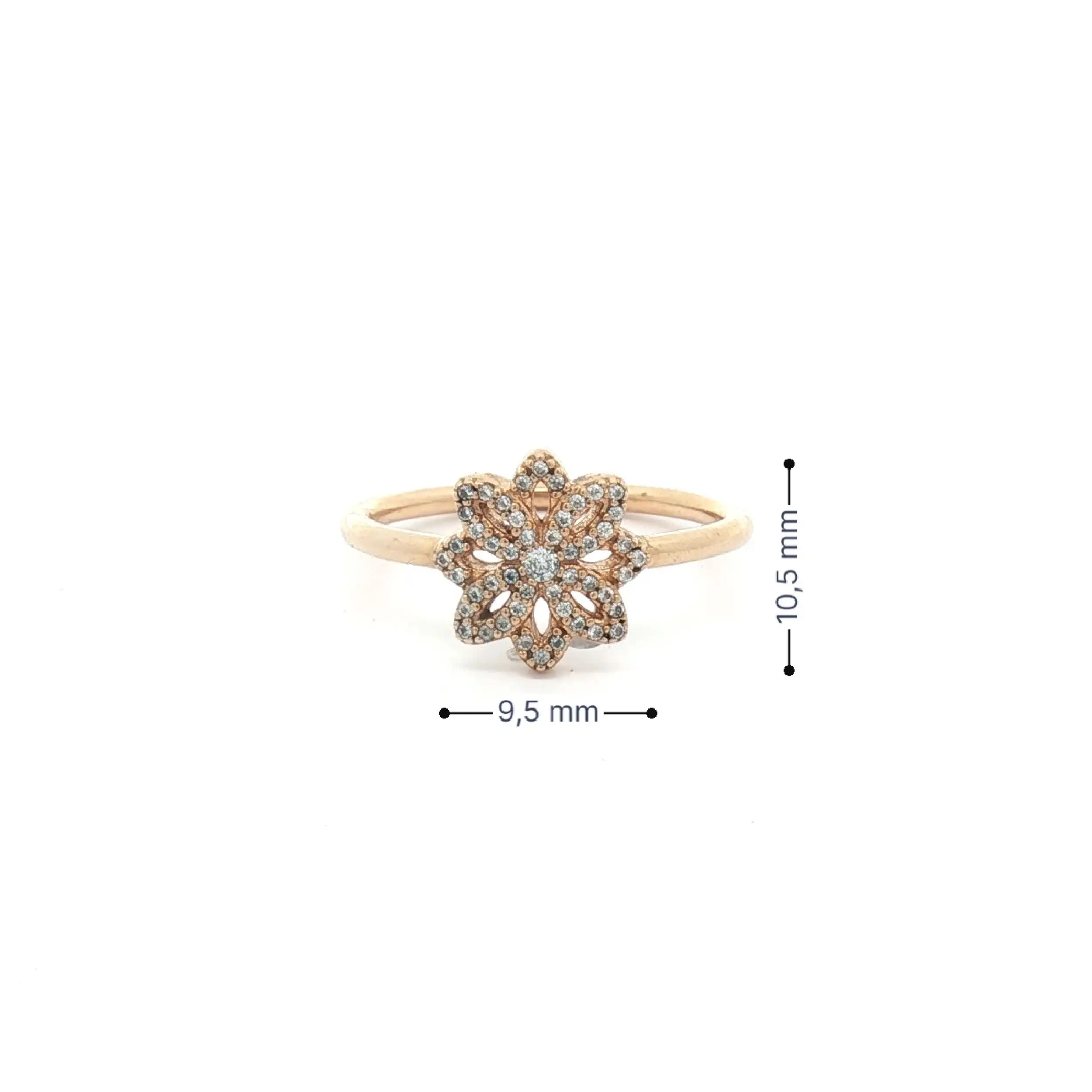 Ring Gelbgold mit Zirkonia Pandora Ring Gelbgold mit Zirkonia Pandora