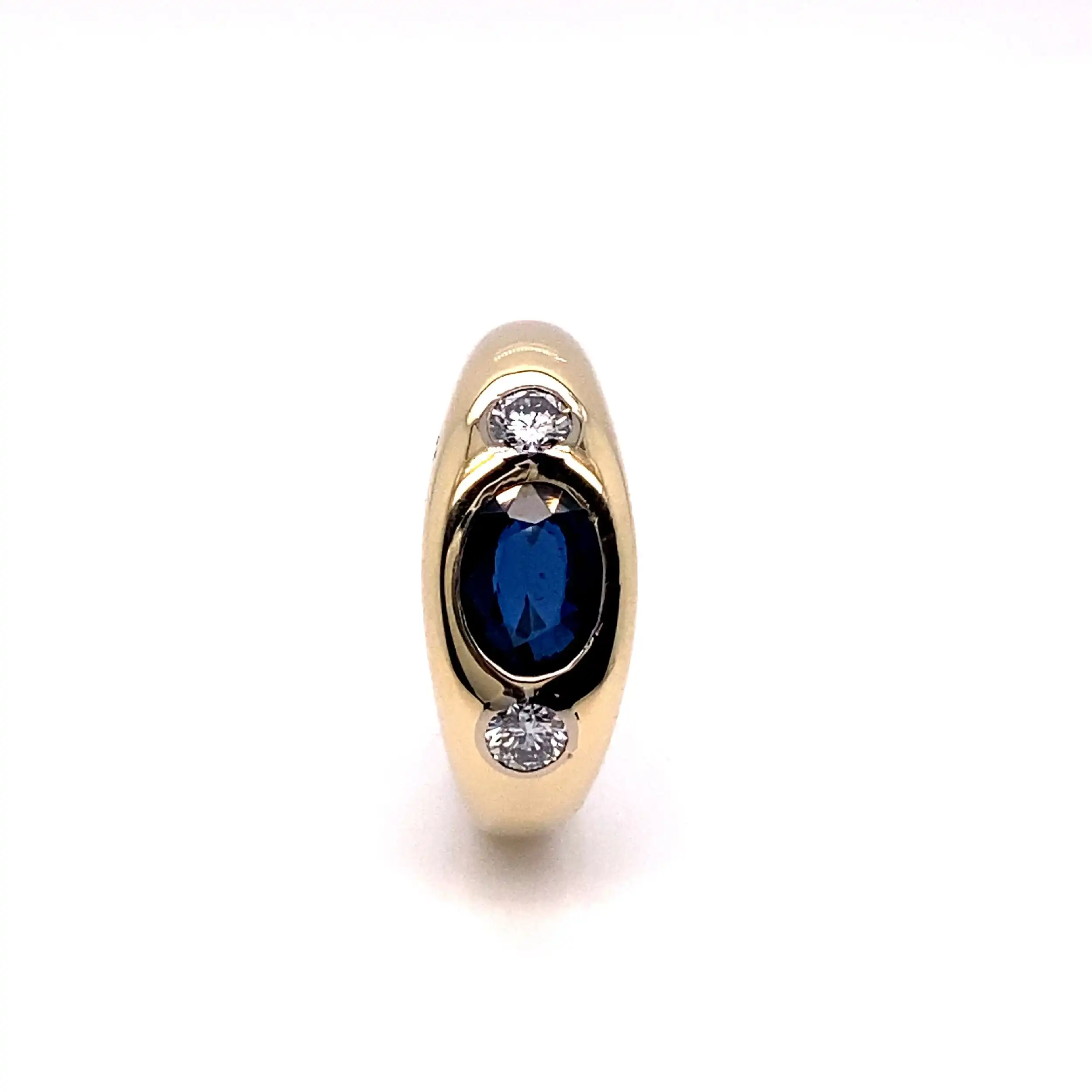 Ring mit Brillanten und Saphir Ring mit Brillanten und Saphir