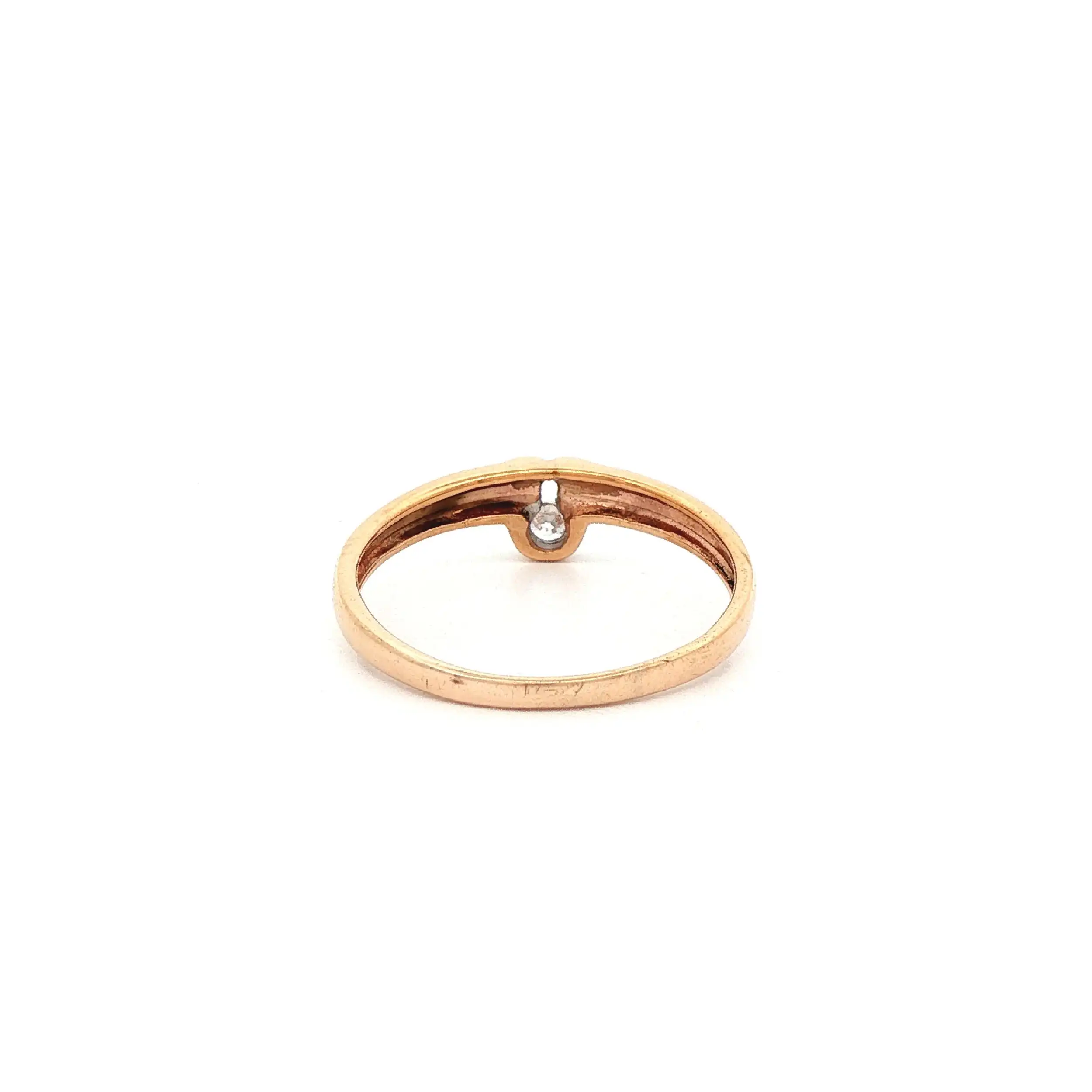 Ring Rotgold mit Zirkonia