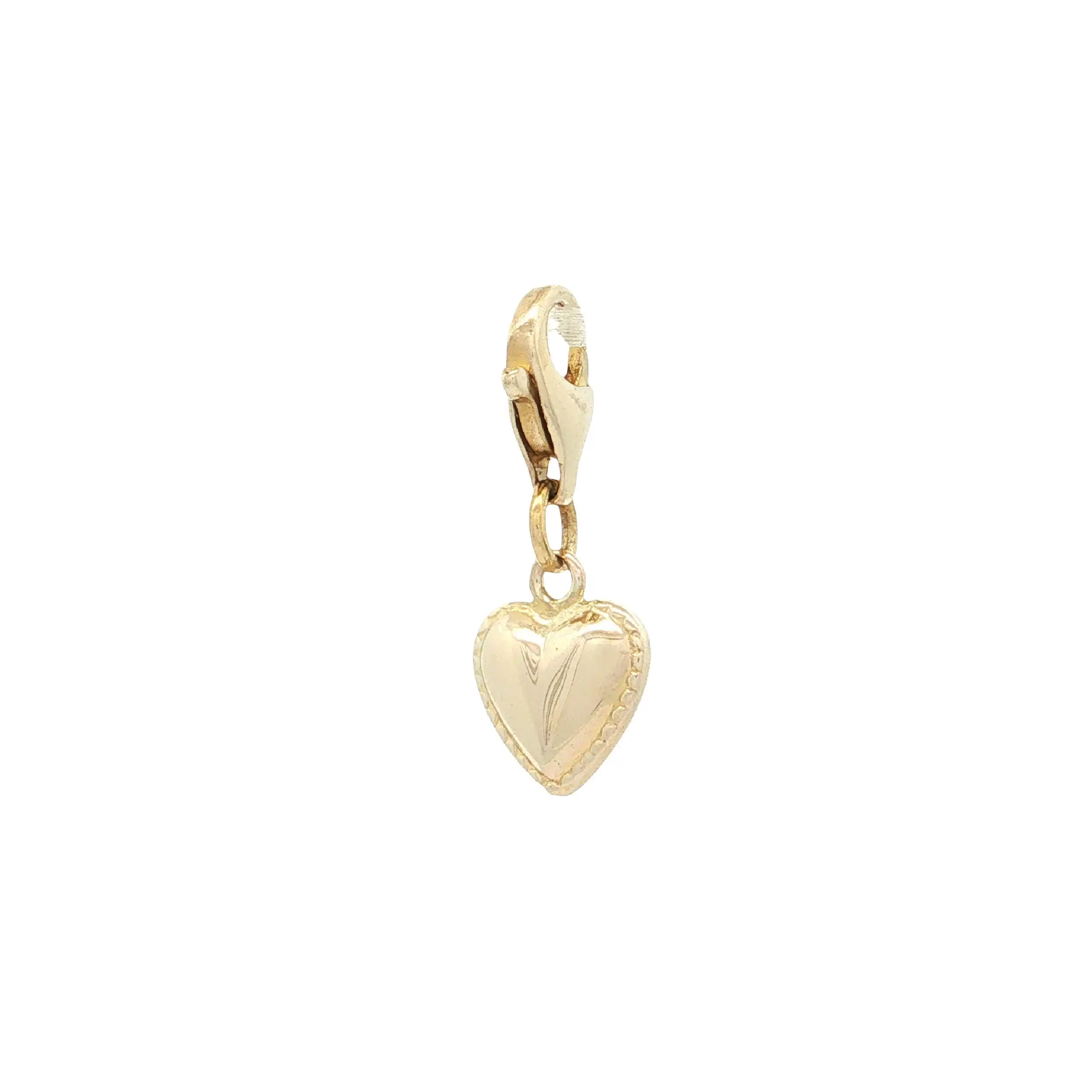 Anhänger / Charm mit Karabinerverschluss Gelbgold Herz Anhänger / Charm mit Karabinerverschluss Gelbgold Herz