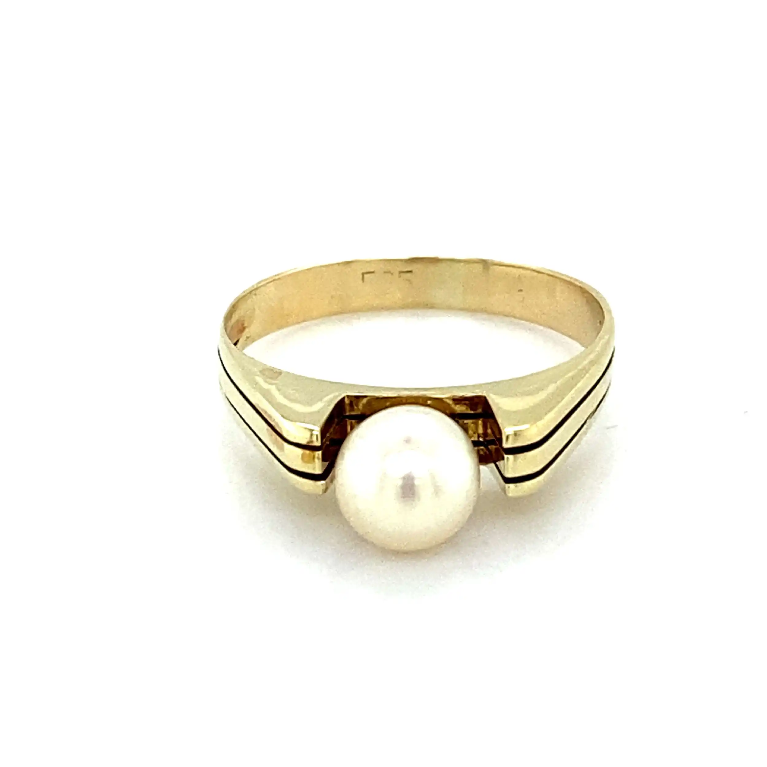 Ring Gelbgold mit Perle Ring Gelbgold mit Perle