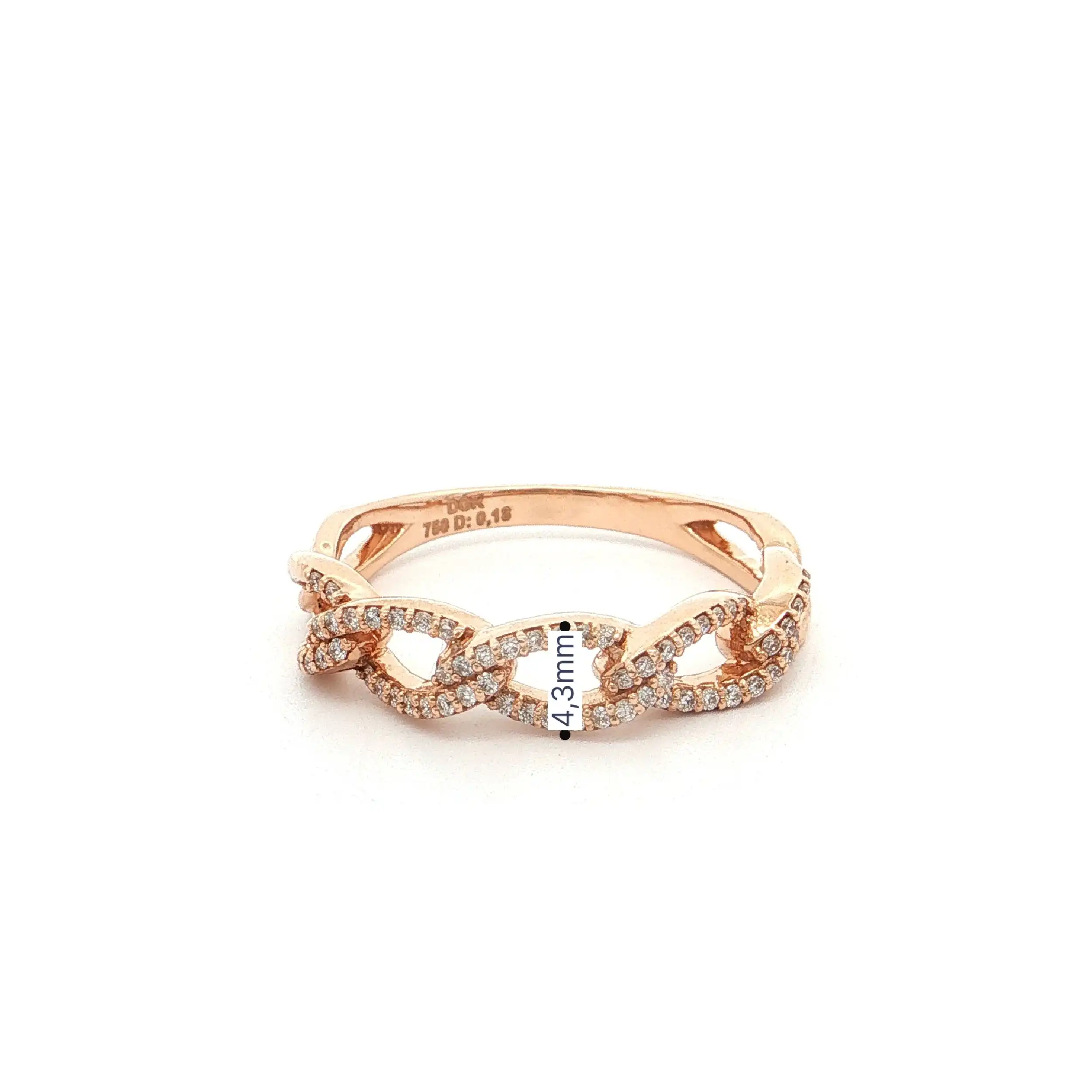 Ring Roségold mit Brillanten Ring Roségold mit Brillanten