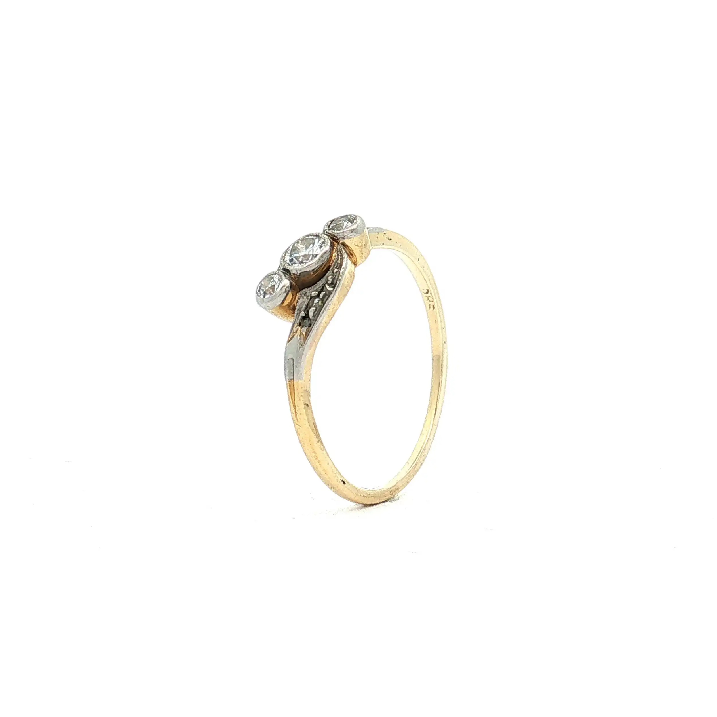 Ring Bicolor mit Brillanten