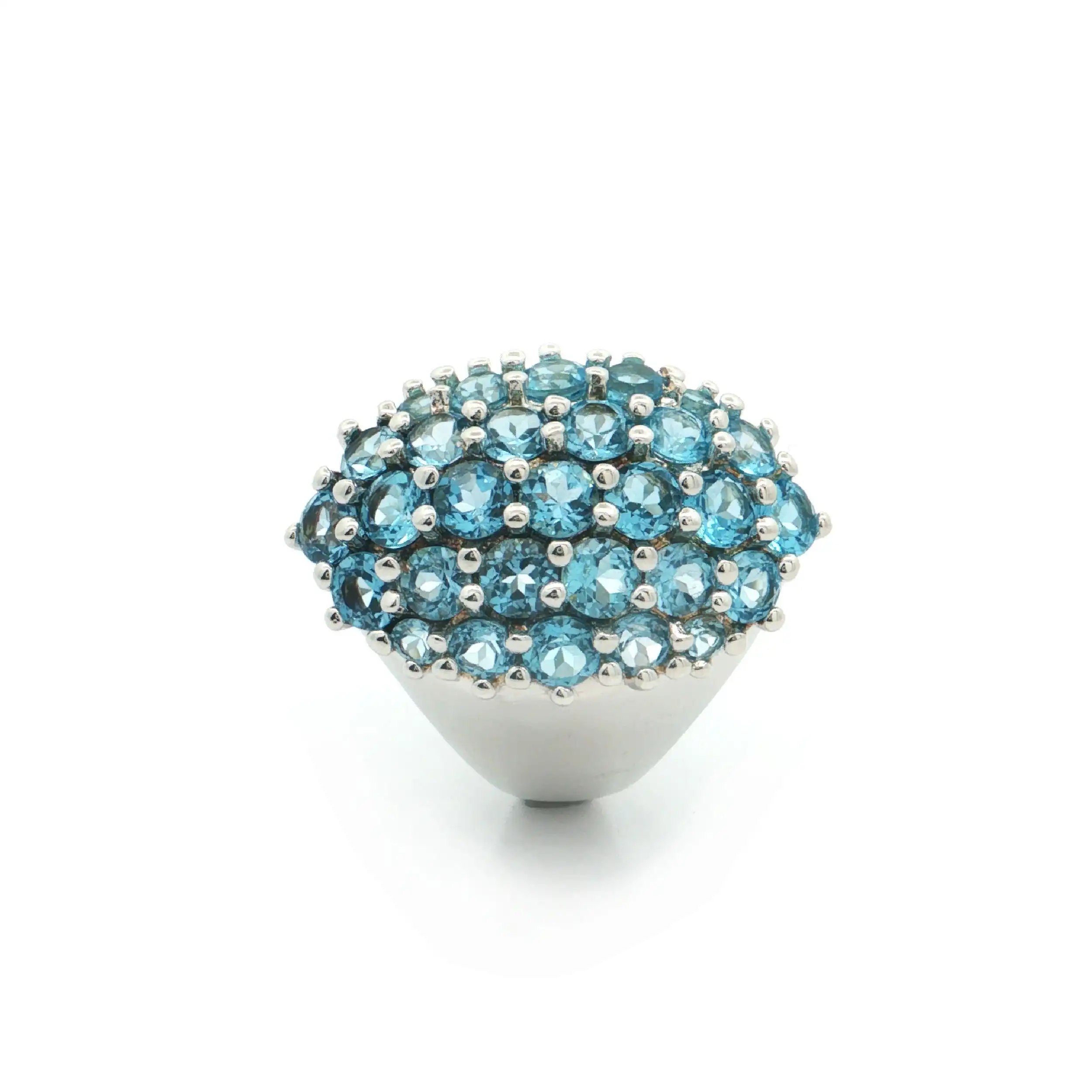 Ring Silber mit blauen Farbsteinen
