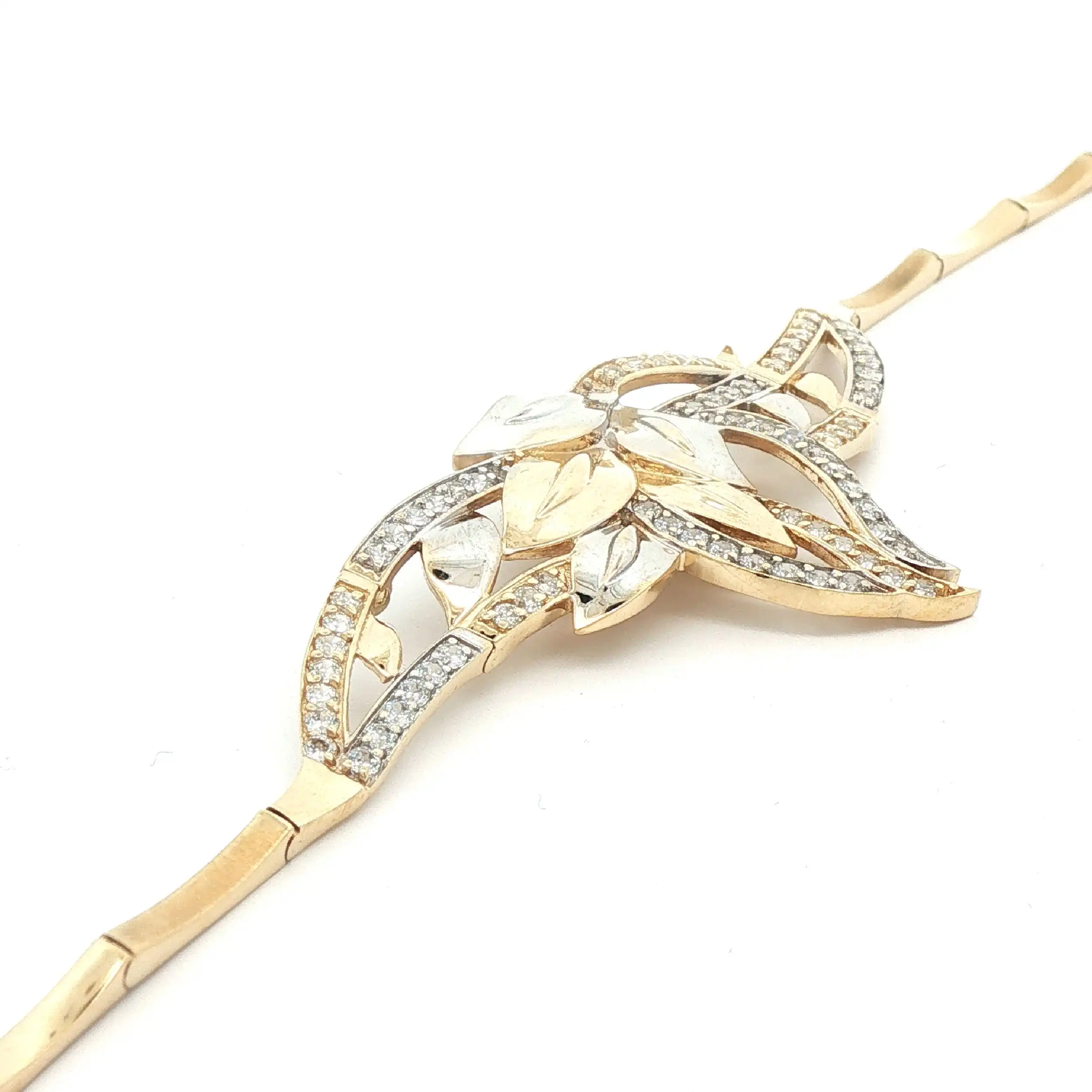 Armband bicolor mit Zirkonia Armband bicolor mit Zirkonia