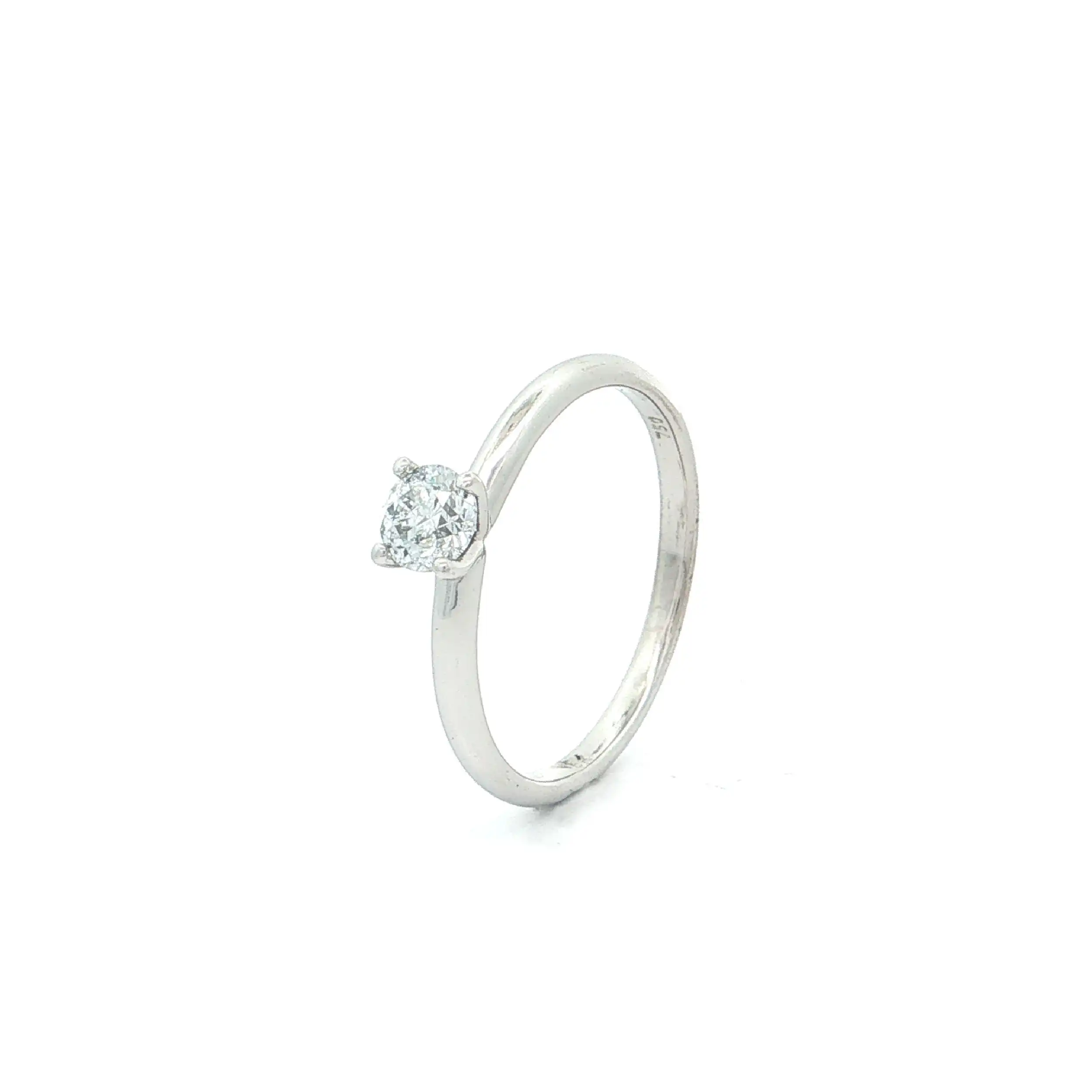 Ring Weißgold mit Brillant Ring Weißgold mit Brillant