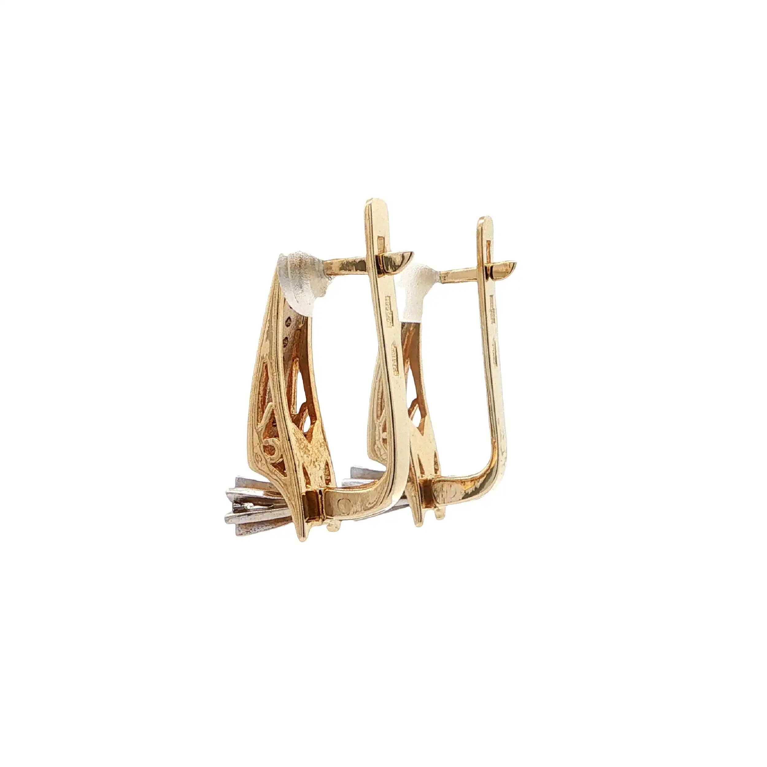 Ohrhänger Gelbgold mit Billant & Diamanten