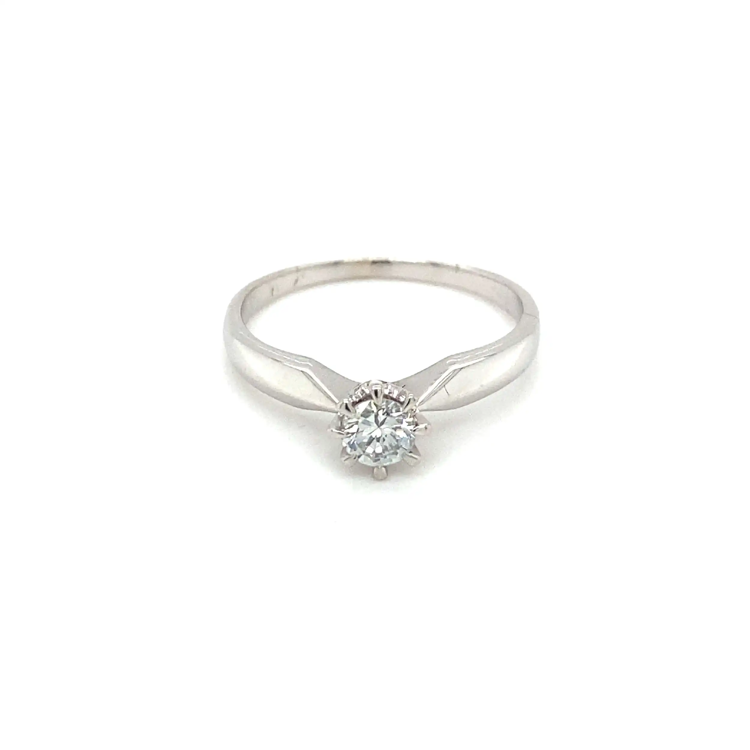 Solitärring Weißgold mit Brillant Solitärring Weißgold mit Brillant