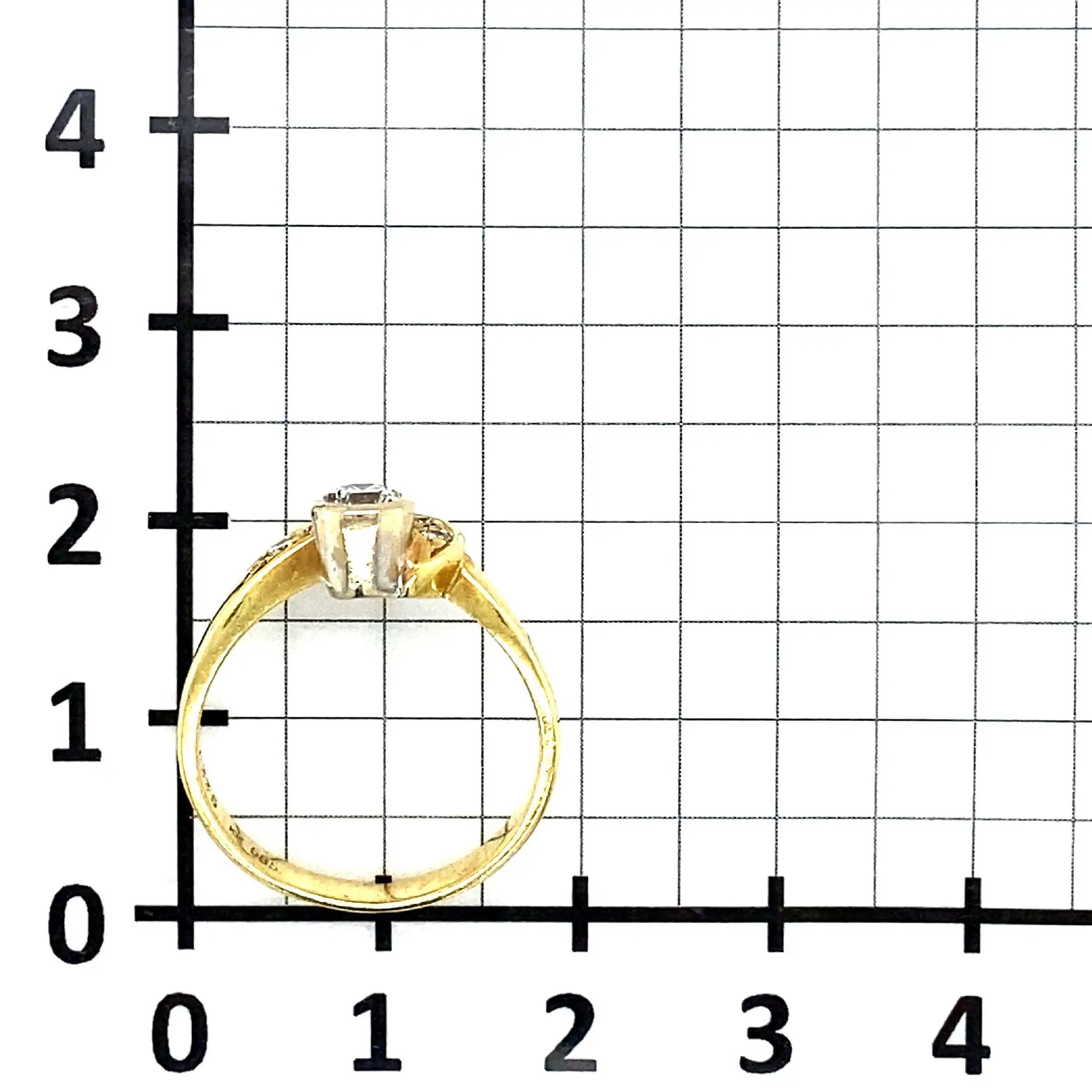 Ring Bicolor mit Brillanten, graviert mit 0,335ct Ring Bicolor mit Brillanten, graviert mit 0,335ct