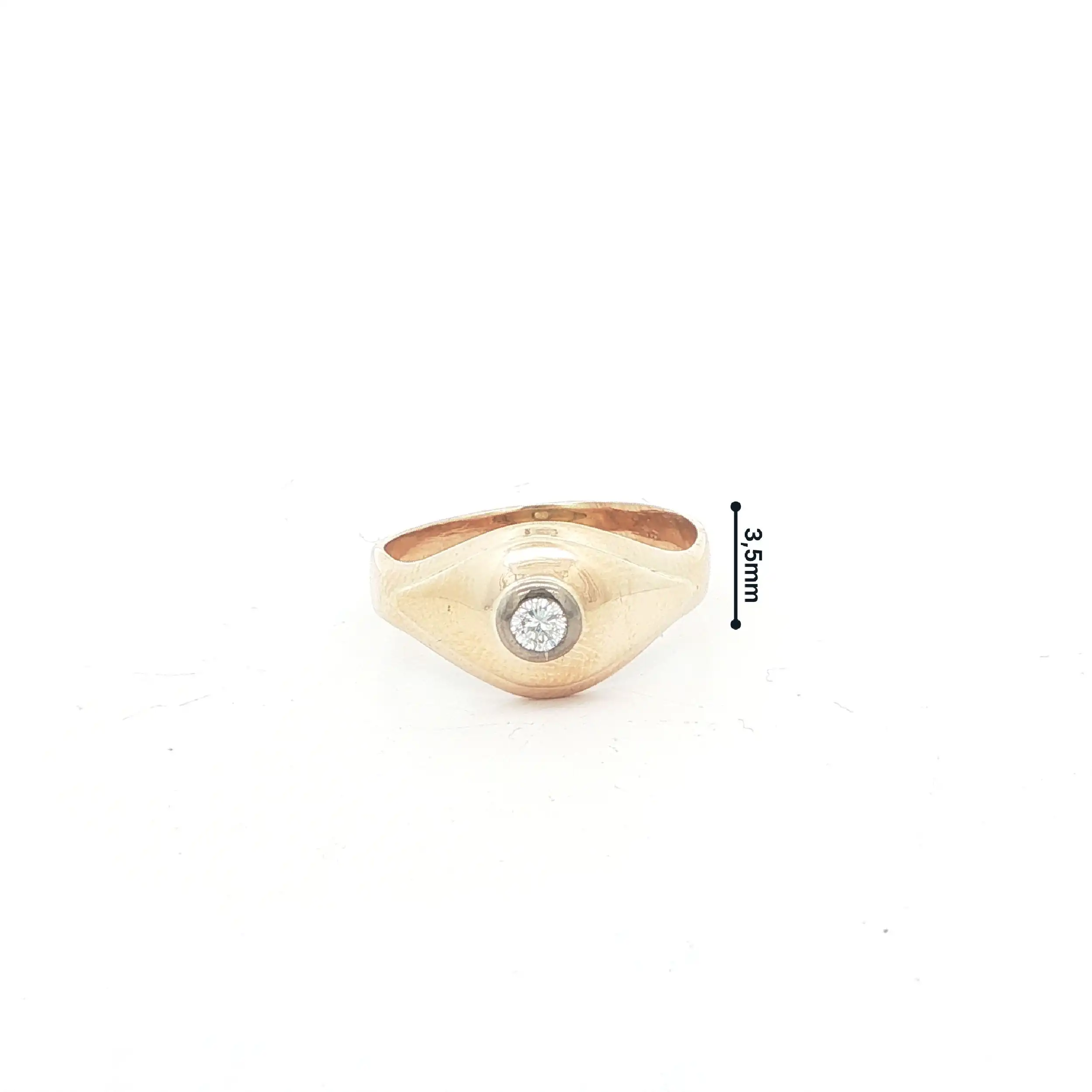 Ring Gelbgold mit Brillant Solitär Ring Gelbgold mit Brillant Solitär