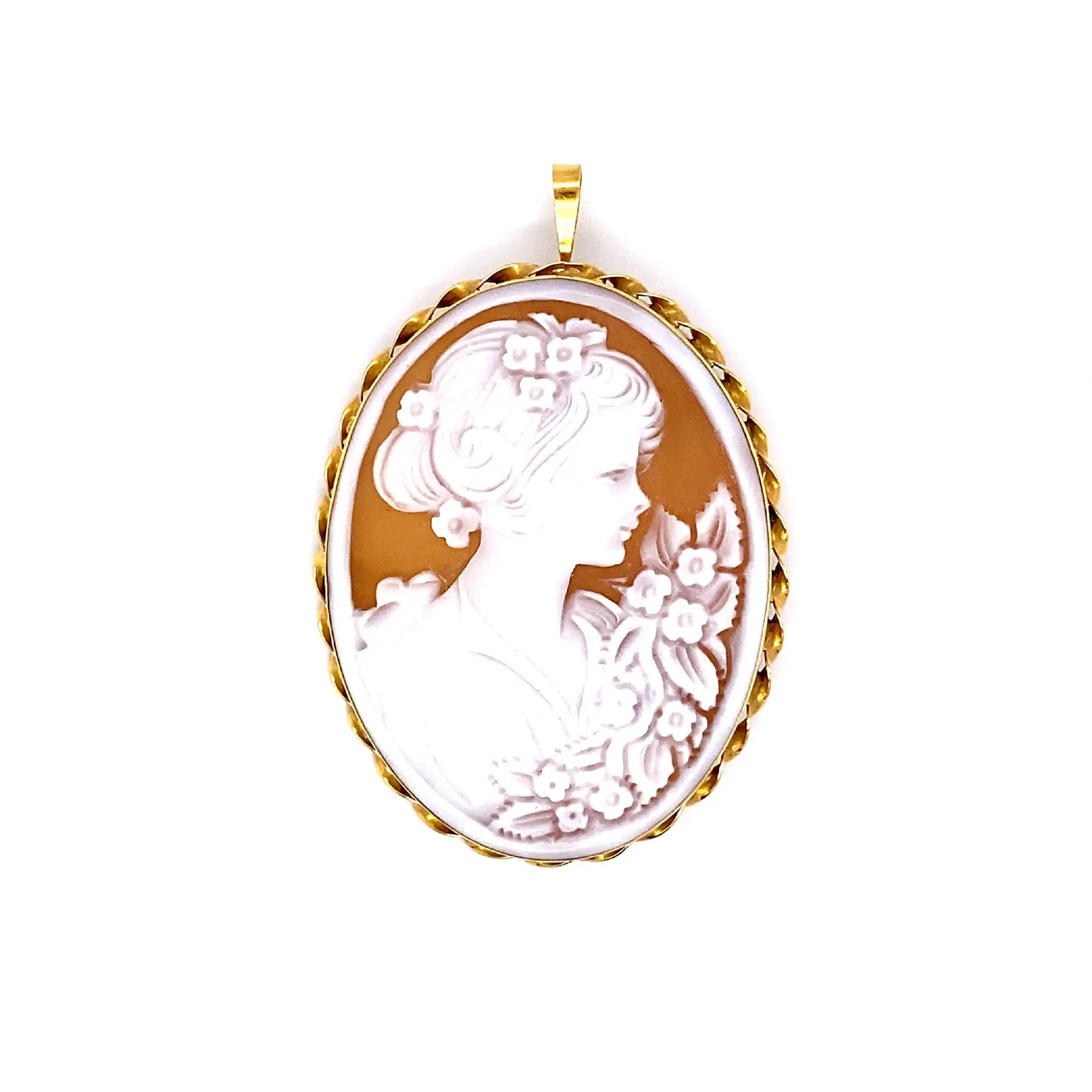 Anhänger/Brosche Gelbgold Gemme Anhänger/Brosche Gelbgold Gemme
