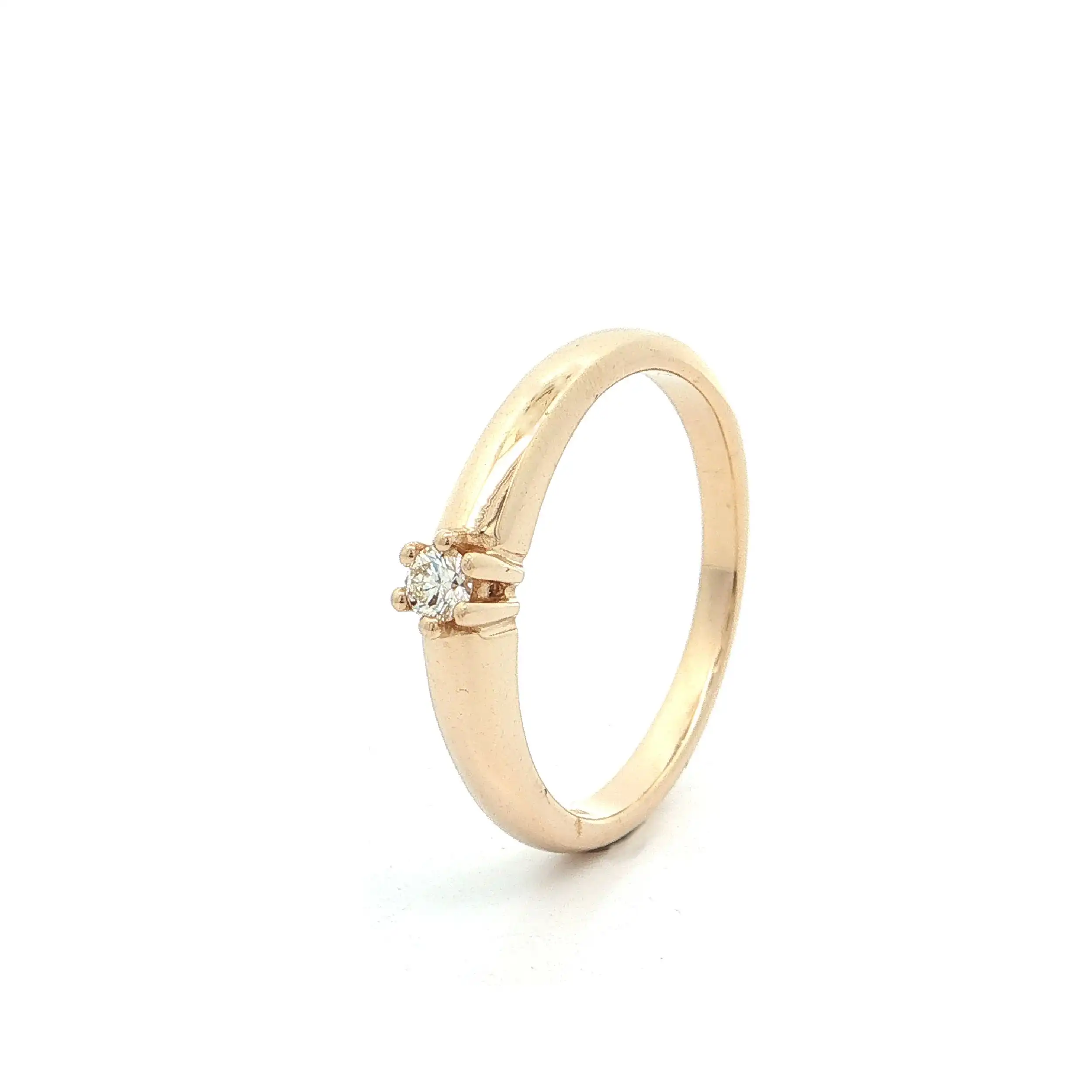 Ring Gelbgold mit Brillant "Christ" Ring Gelbgold mit Brillant "Christ"