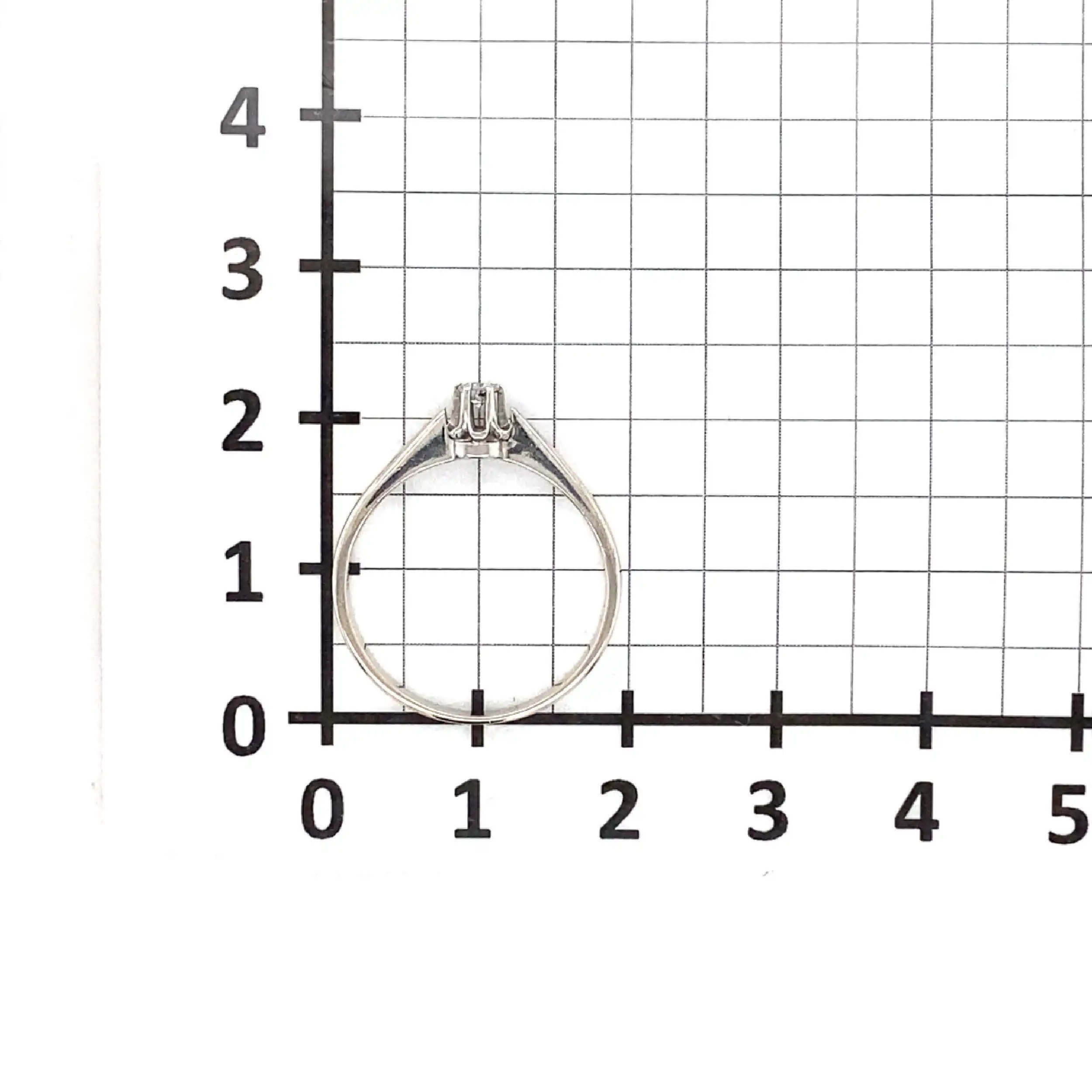 Ring Weißgold mit Brillant, graviert mit 0,13ct Ring Weißgold mit Brillant, graviert mit 0,13ct