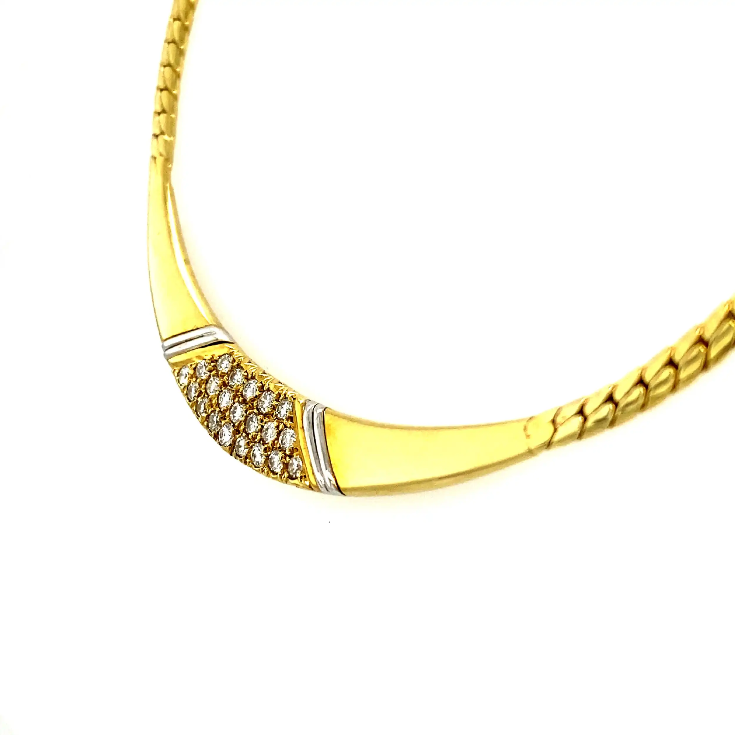 Collier Bicolor mit Brillanten Collier Bicolor mit Brillanten