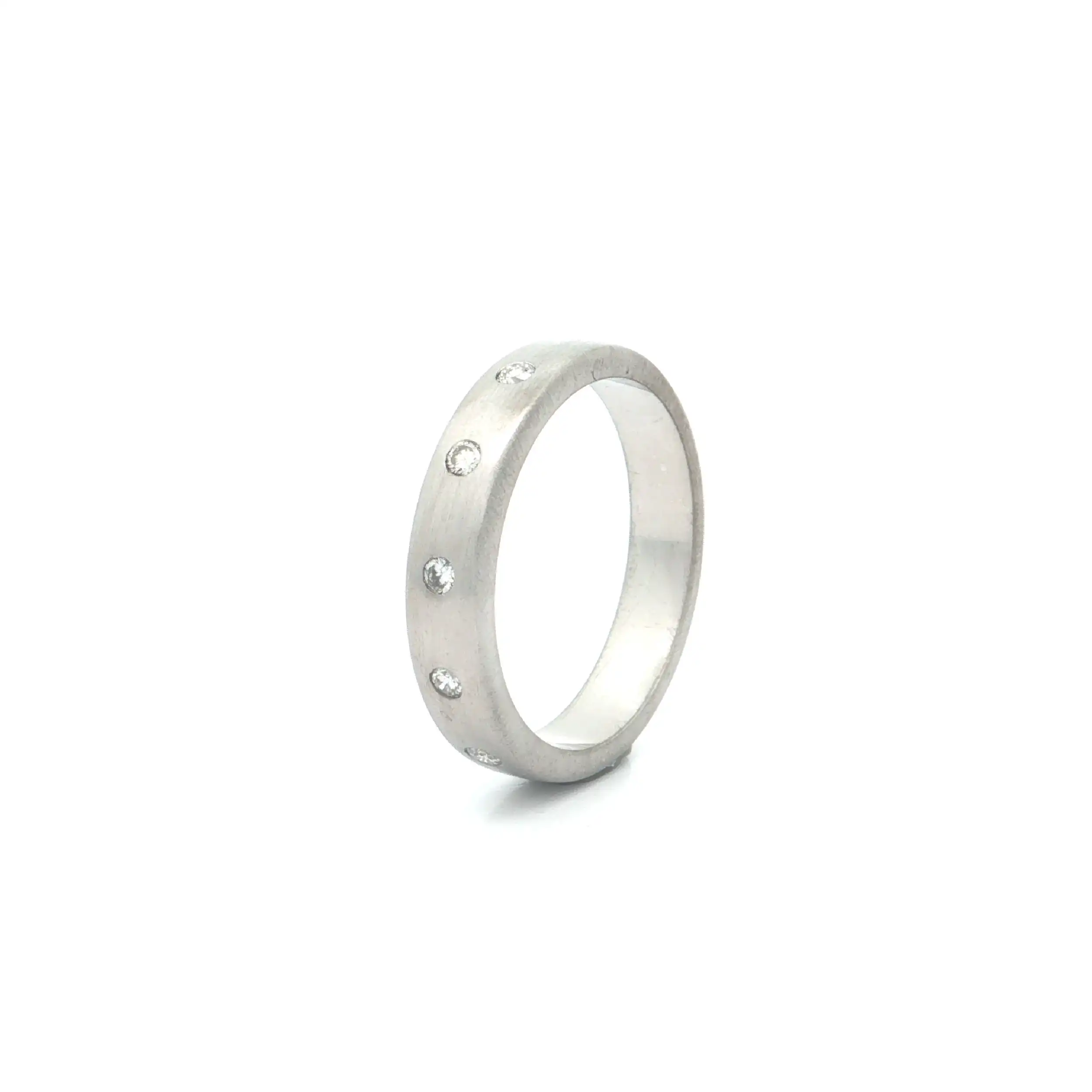 Ring Weißgold mit Brillanten "Christ"