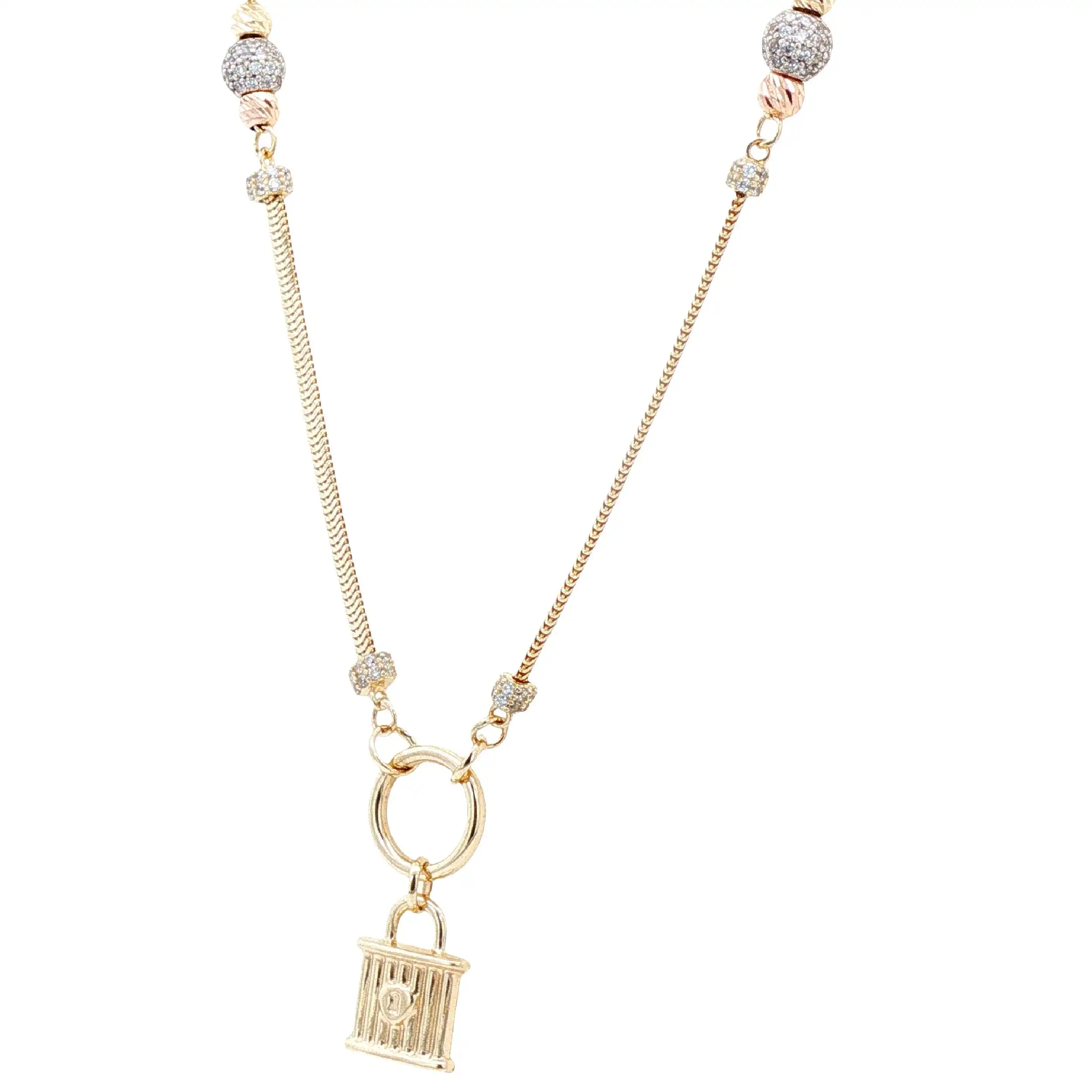 Collier Tricolor mit Zirkonia
