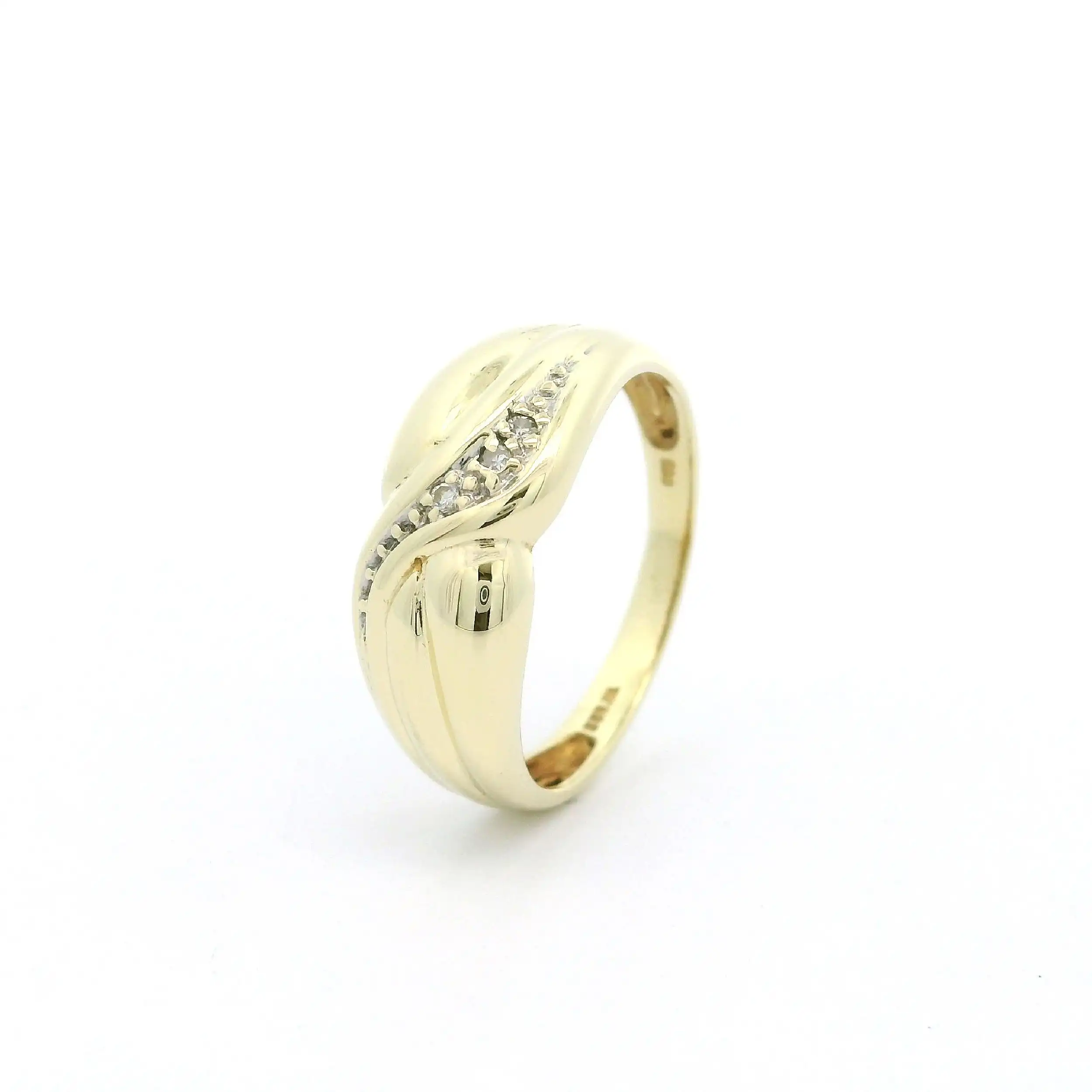 Ring Gelbgold mit Diamanten