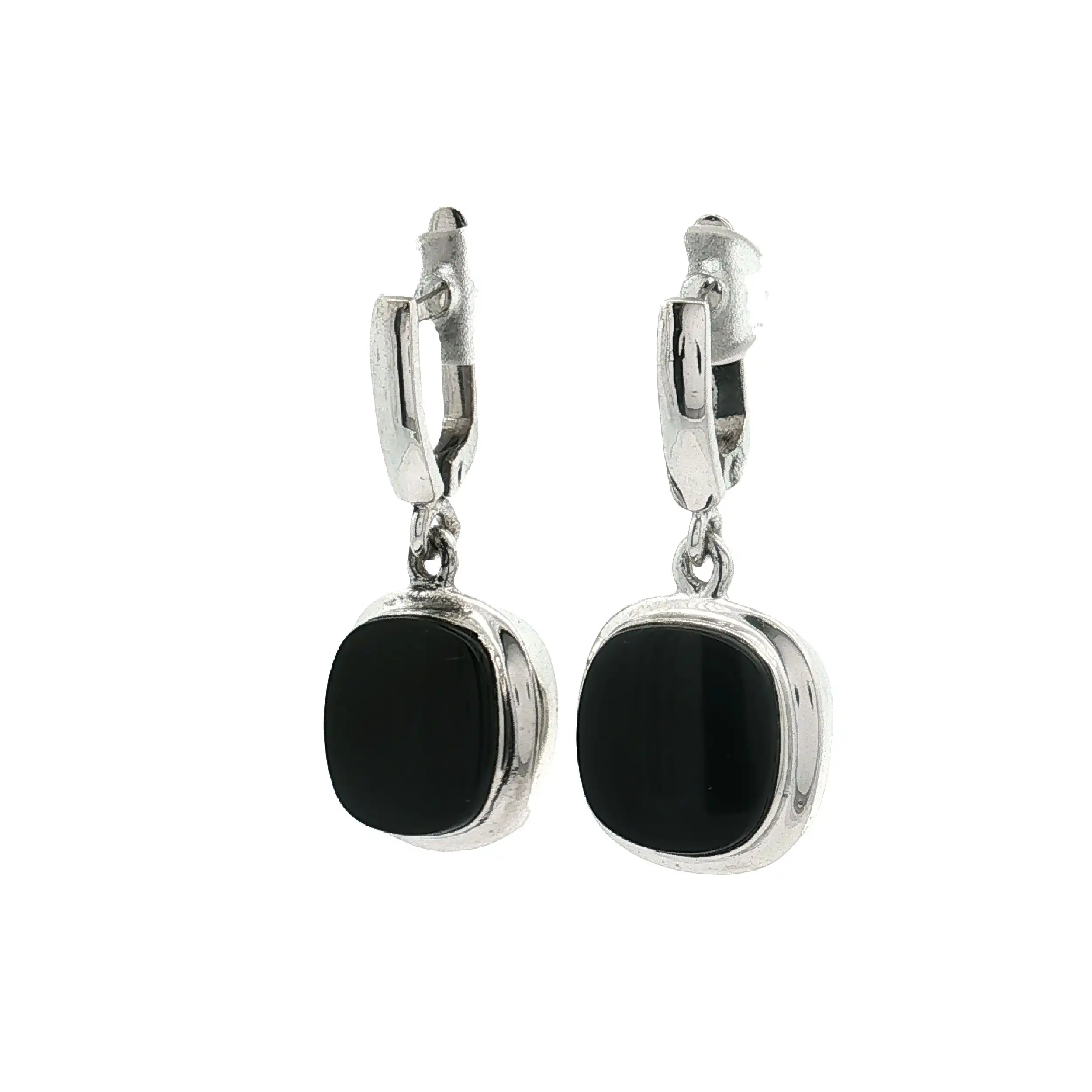 Ohrringe Silber mit Onyx