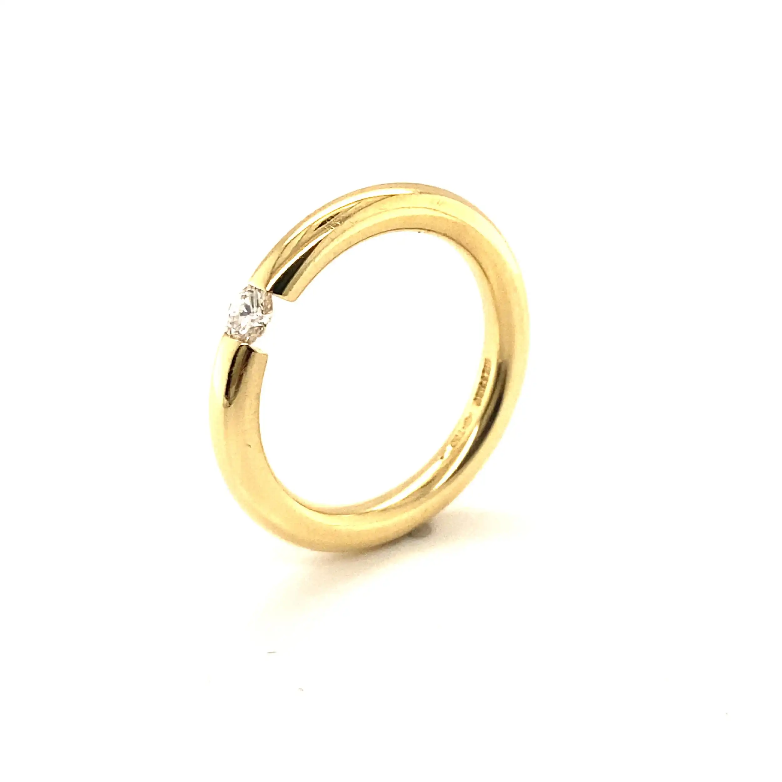 Spannring Gelbgold Niesing Brillant Solitär Spannring Gelbgold Niesing Brillant Solitär