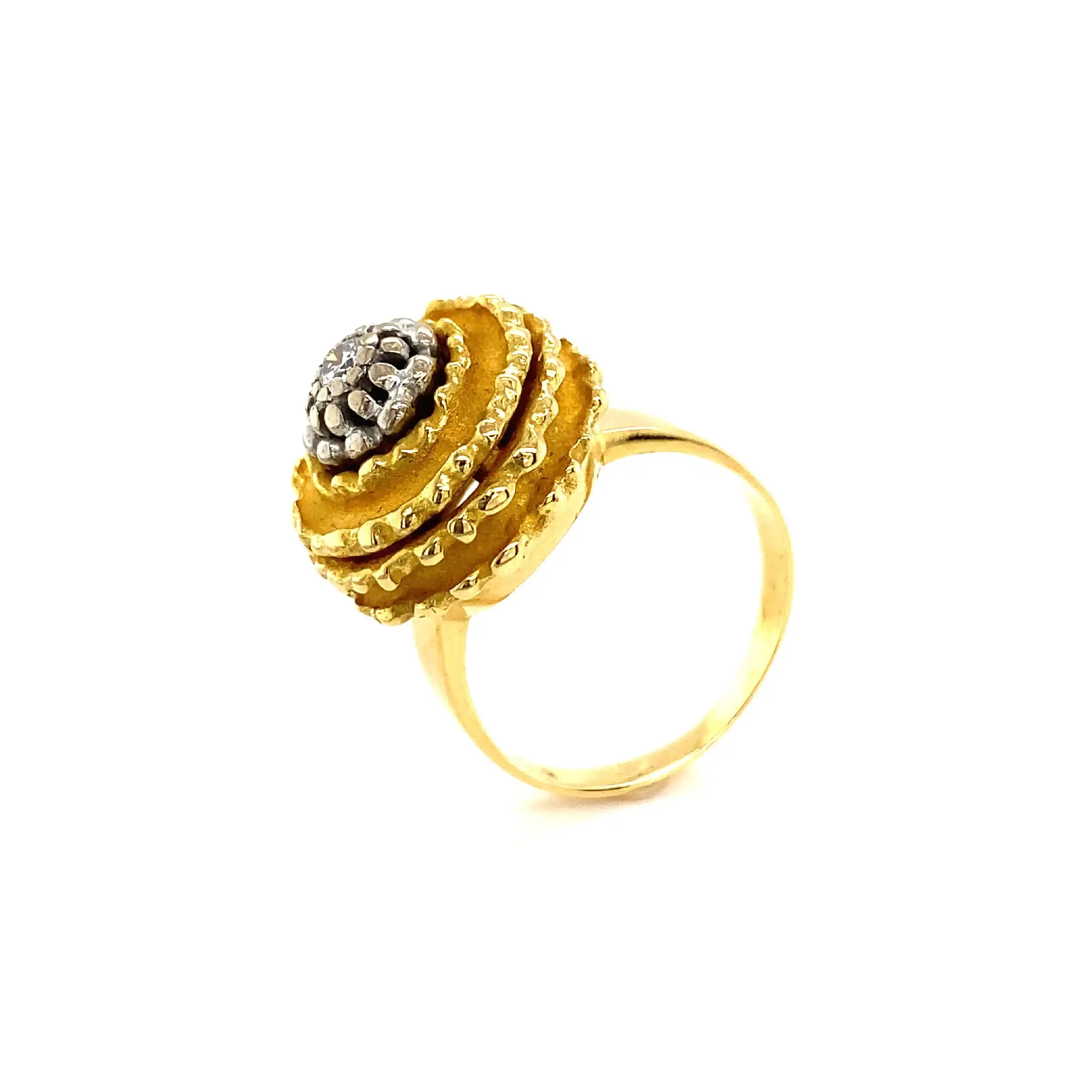 Ring Bicolor mit Brillant