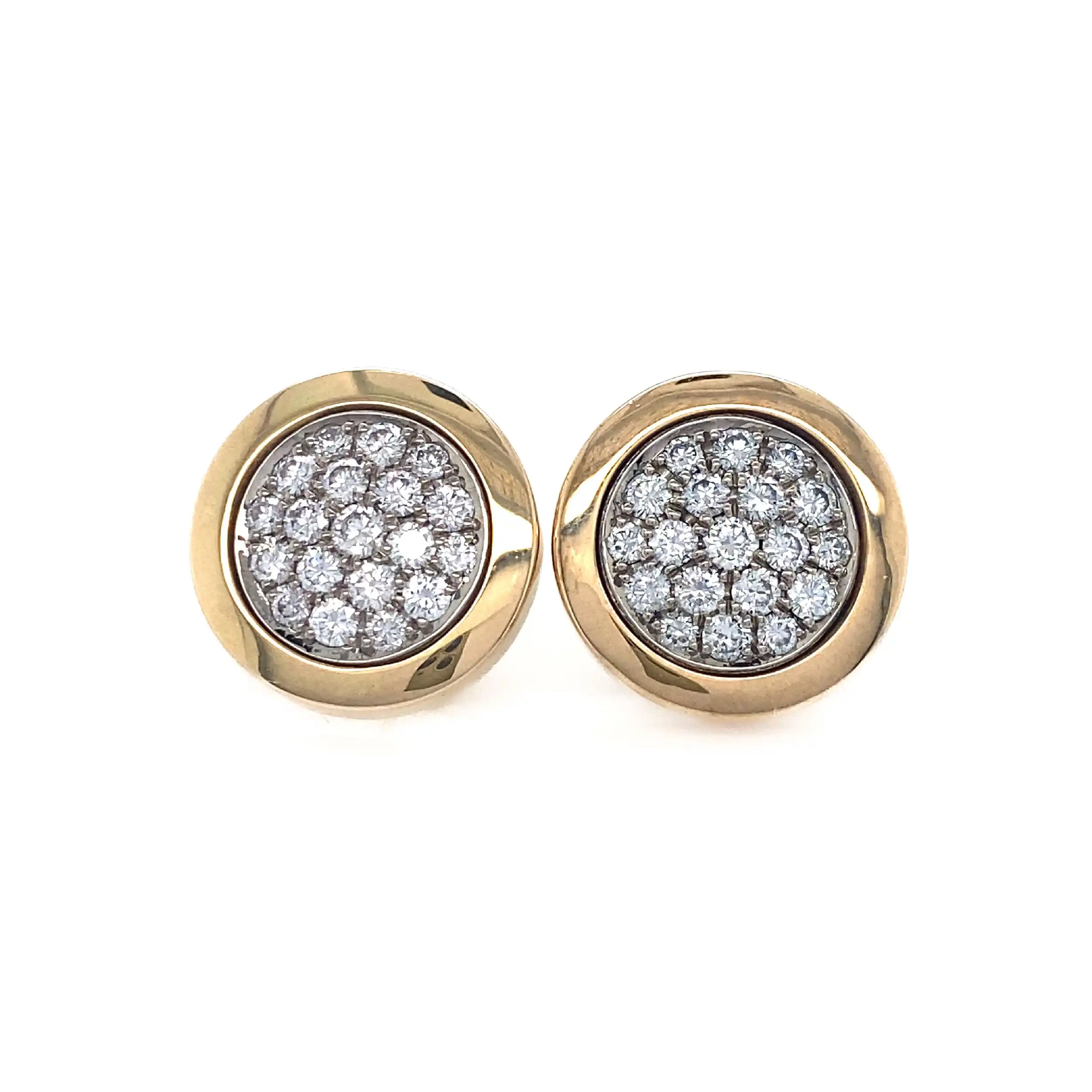 Ohrstecker Bicolor mit Brillanten Ohrstecker Bicolor mit Brillanten