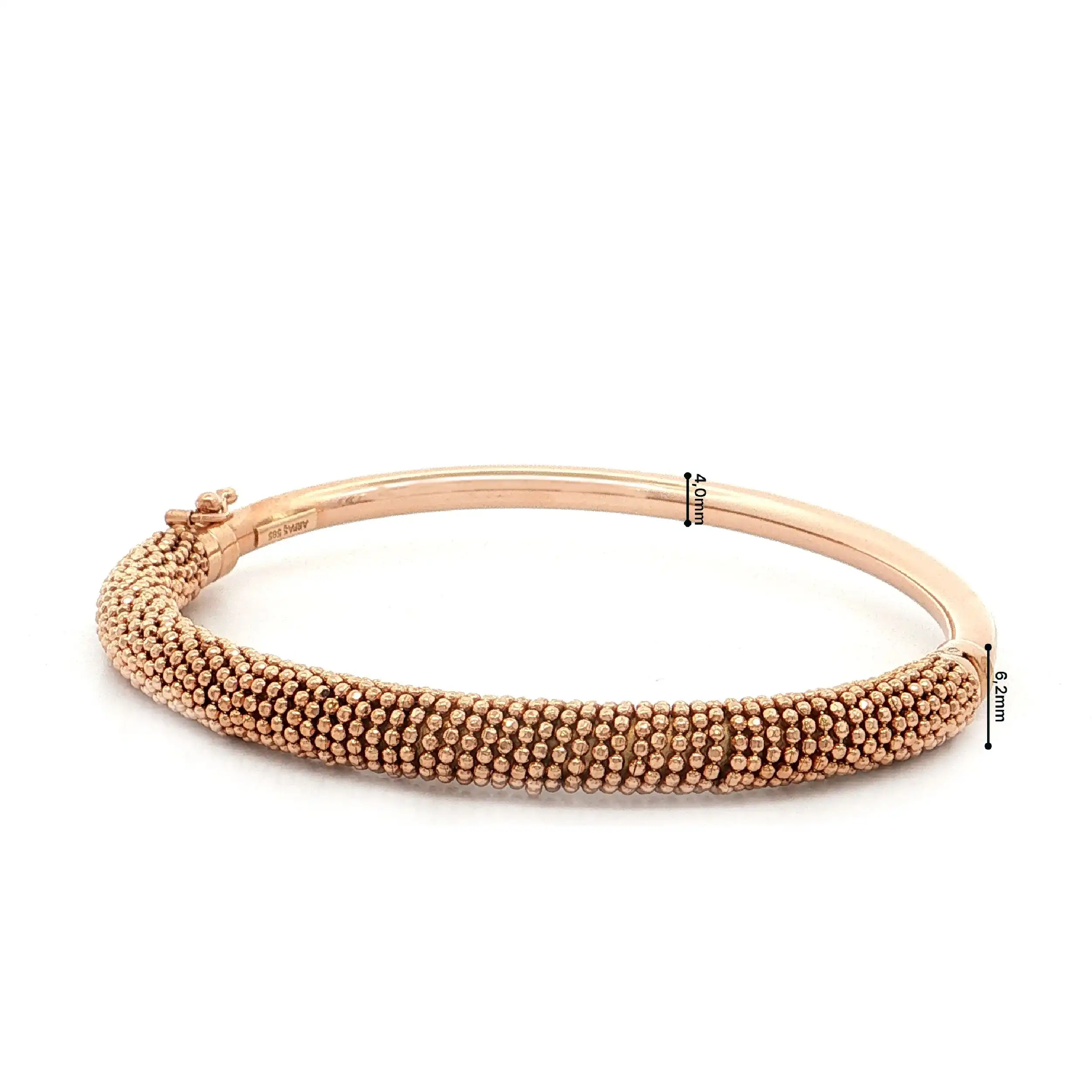 Armreif Roségold mit Kügelchen