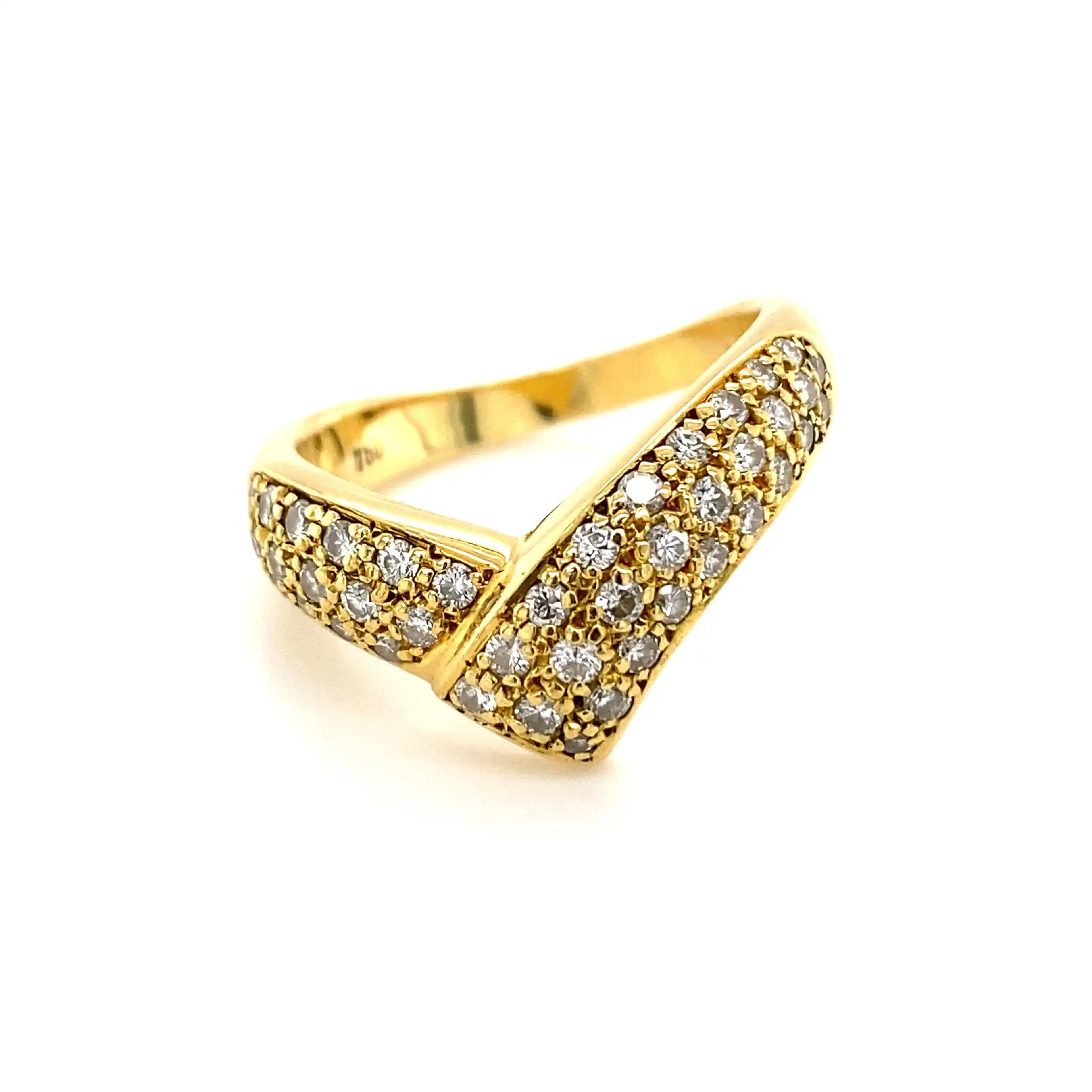Ring Gelbgold mit Brillanten & Zertifikat