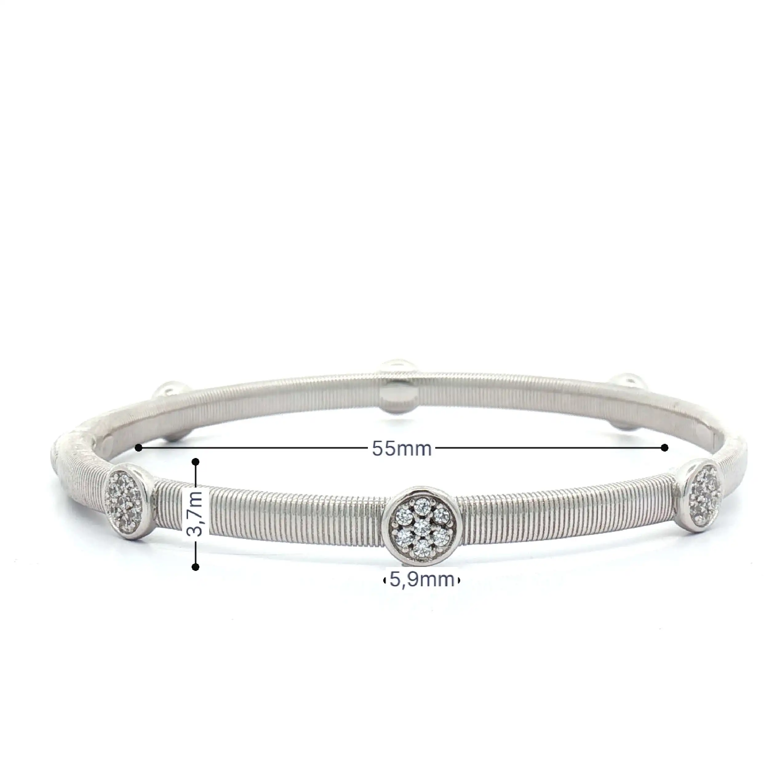 Armreif Silber mit Zirkonia Armreif Silber mit Zirkonia