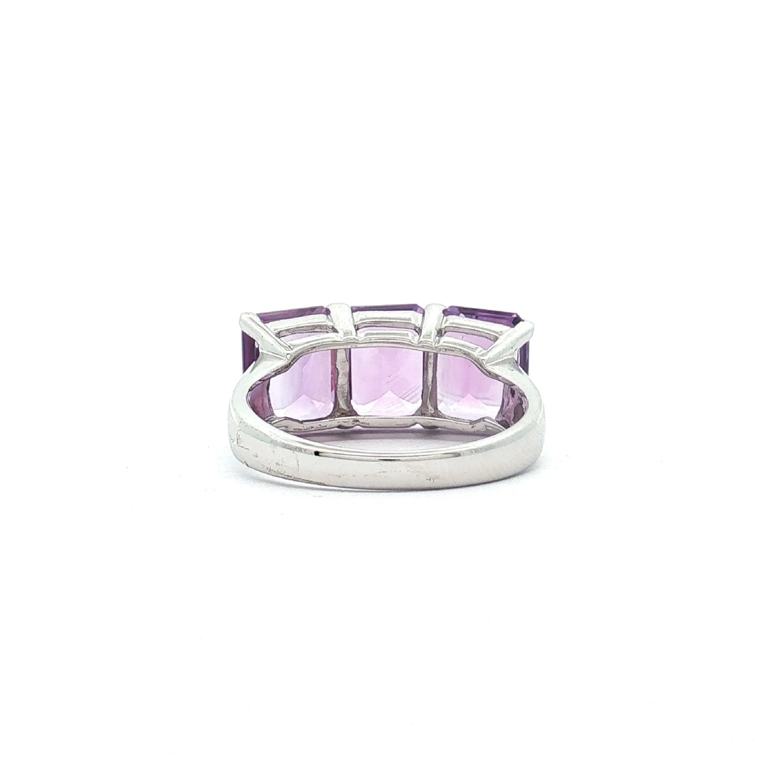 Ring Silber mit lila Steinen