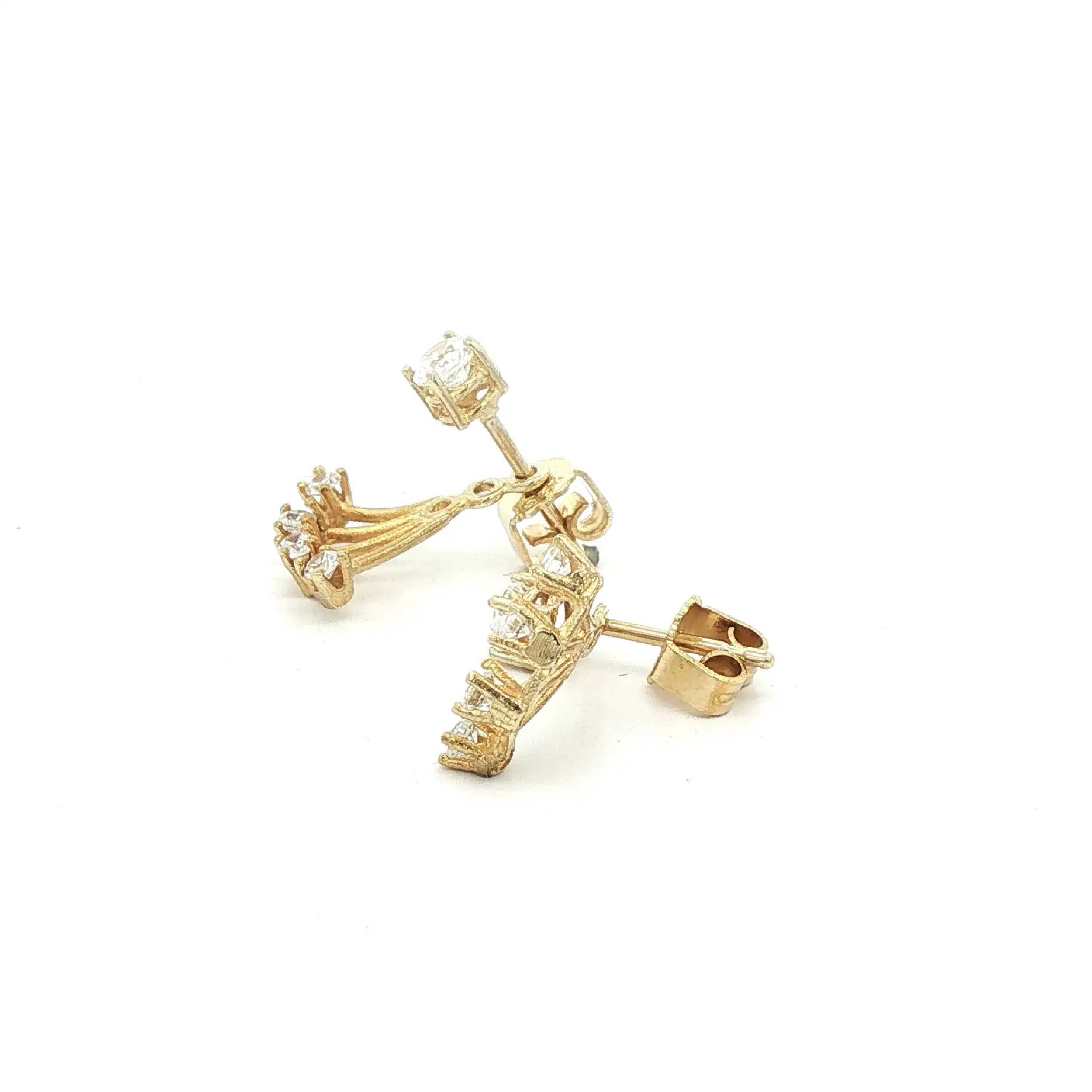 Ohrstecker Gelbgold mit Zirkonia