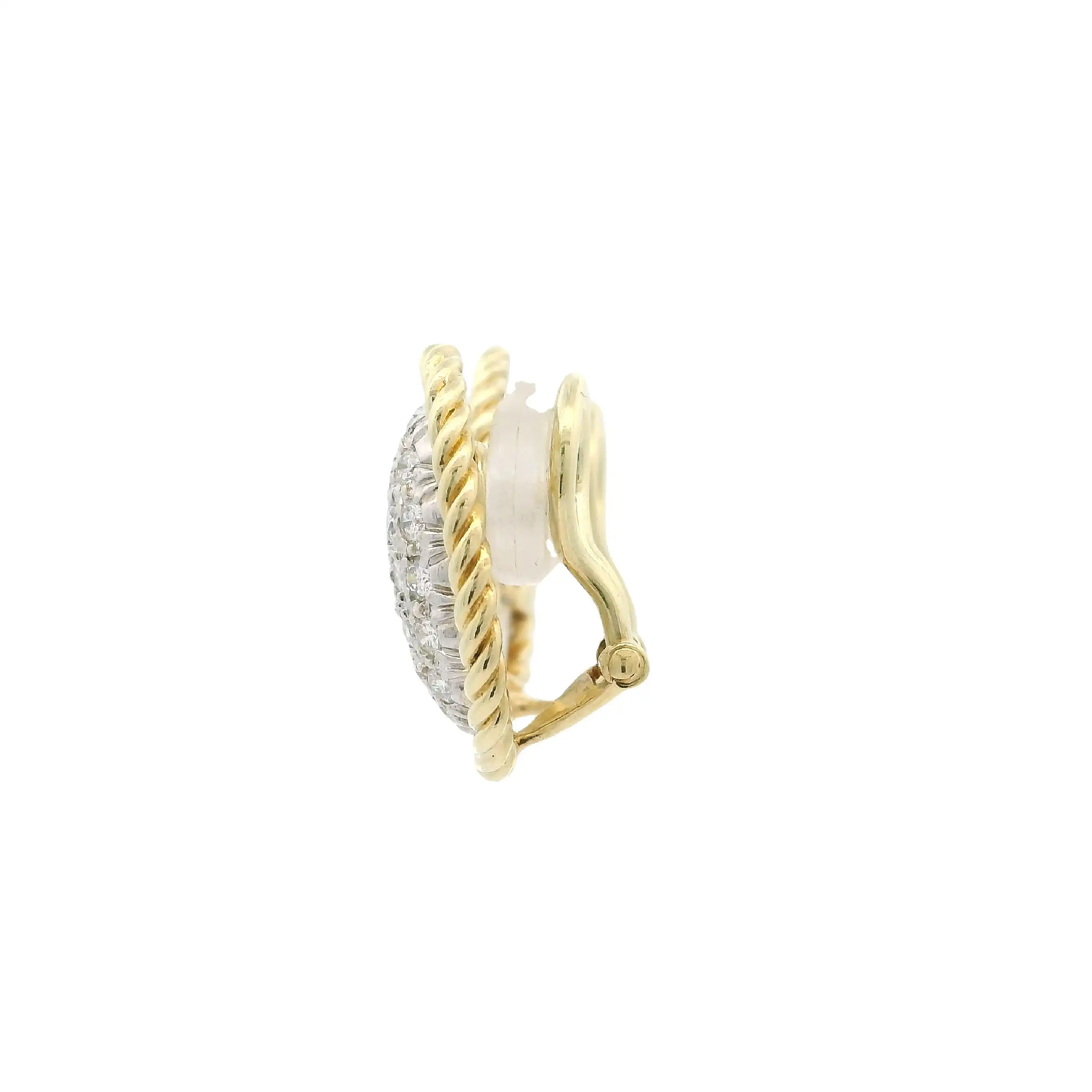 Ohrclips Bicolor mit Brillanten Ohrclips Bicolor mit Brillanten