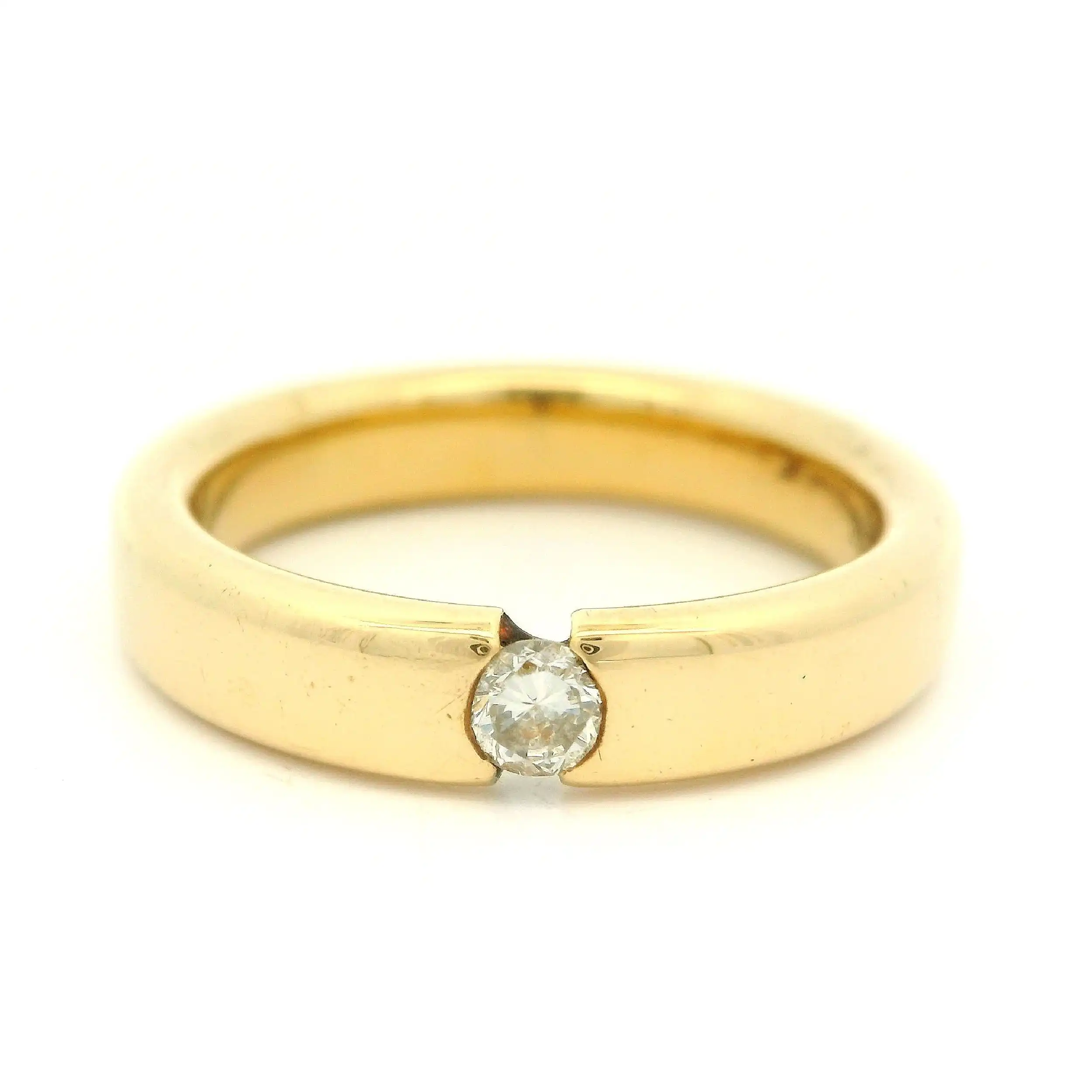 Solitärring Gelbgold mit Brillant
