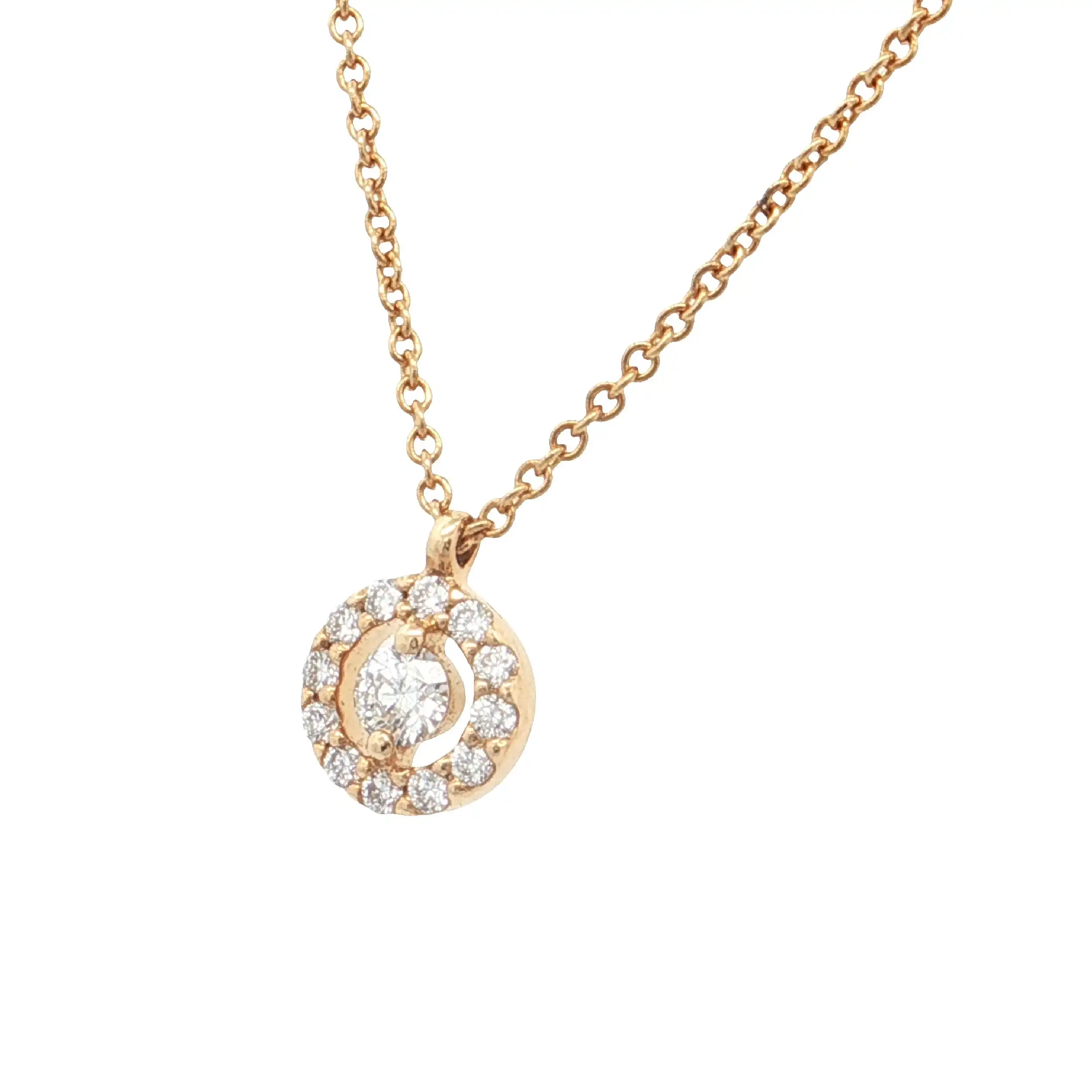Ankercollier Gelbgold mit Brillanten Ankercollier Gelbgold mit Brillanten