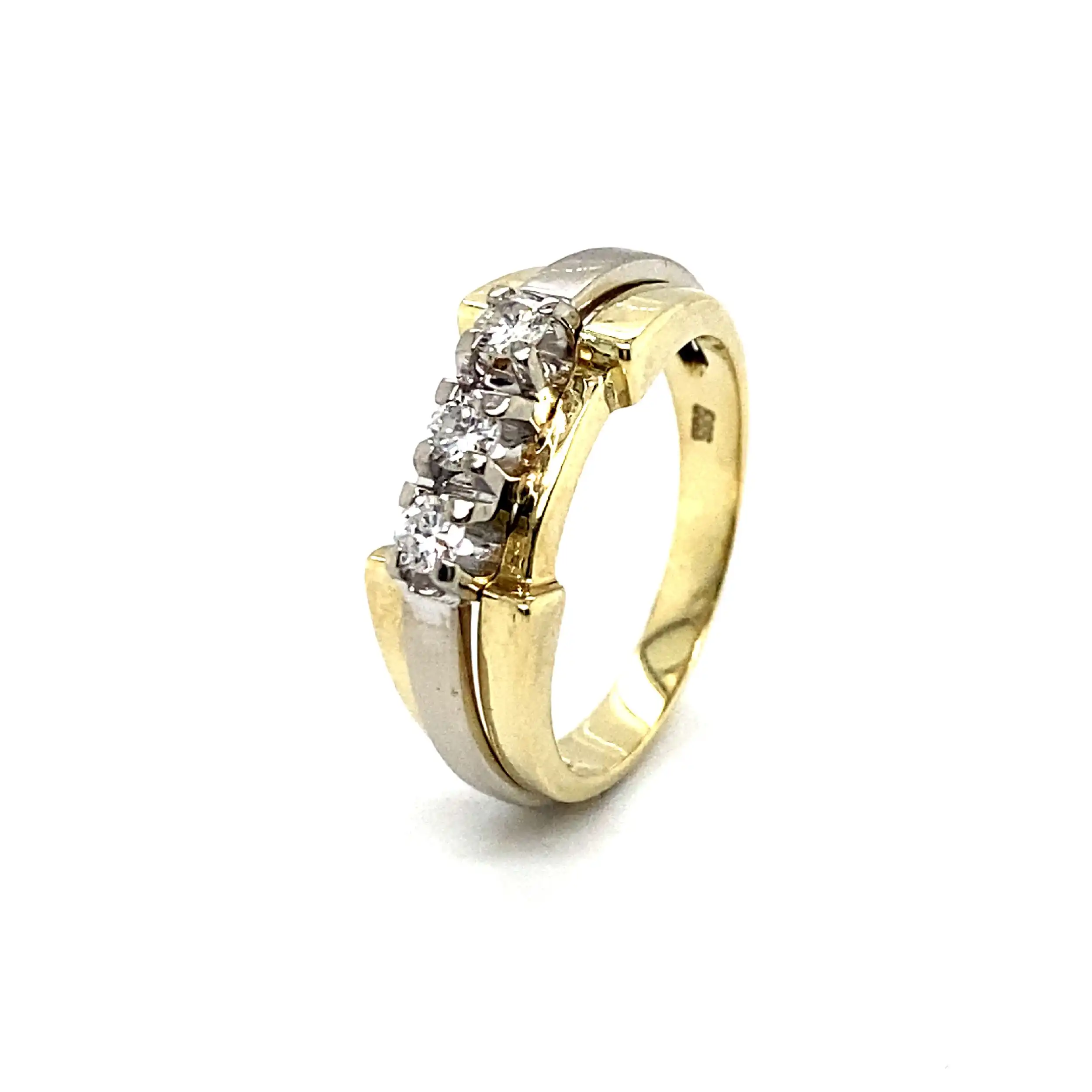 Ring Bicolor mit Brillanten Ring Bicolor mit Brillanten