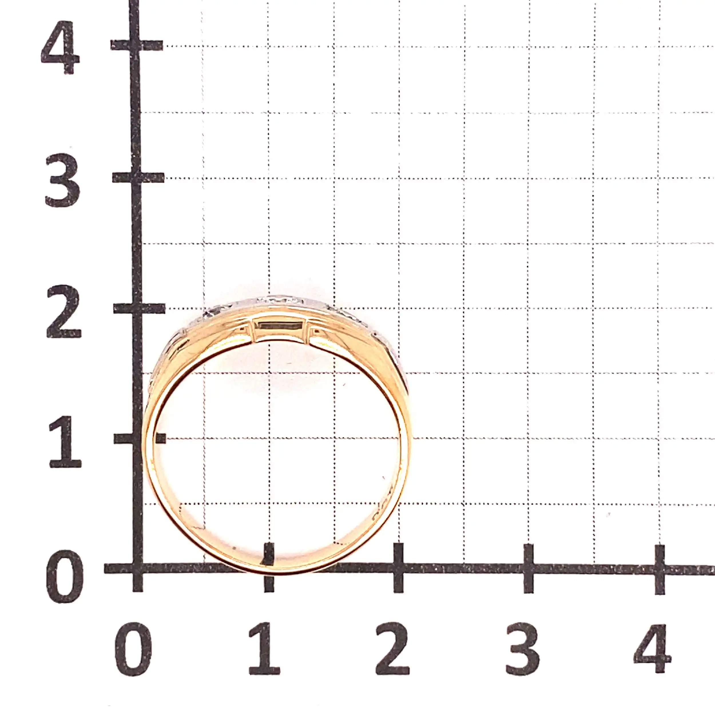 Ring bicolor mit 3 Brillanten Ring bicolor mit 3 Brillanten