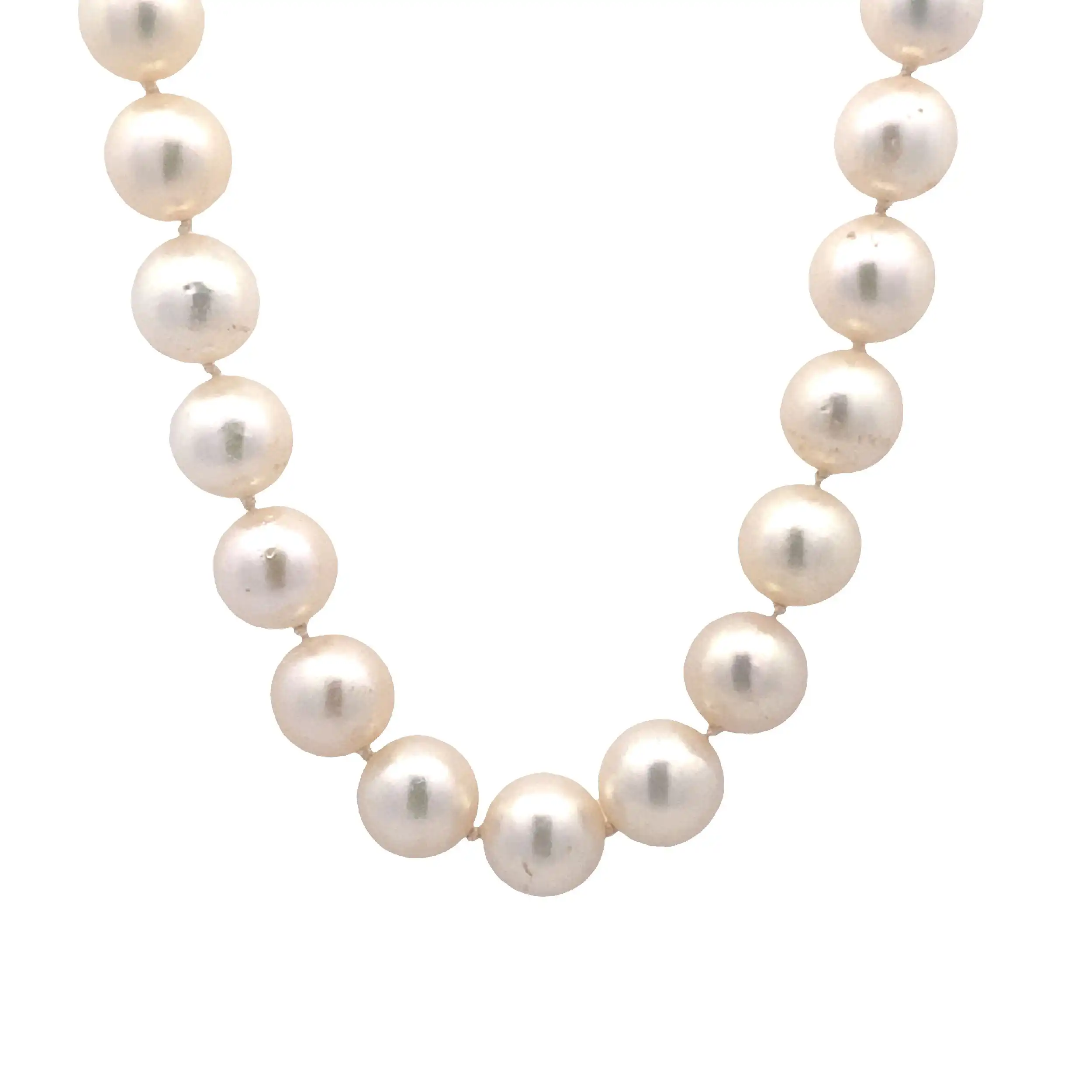 Perlenkette mit Verschluss Gelbgold und Brillanten Perlenkette mit Verschluss Gelbgold und Brillanten