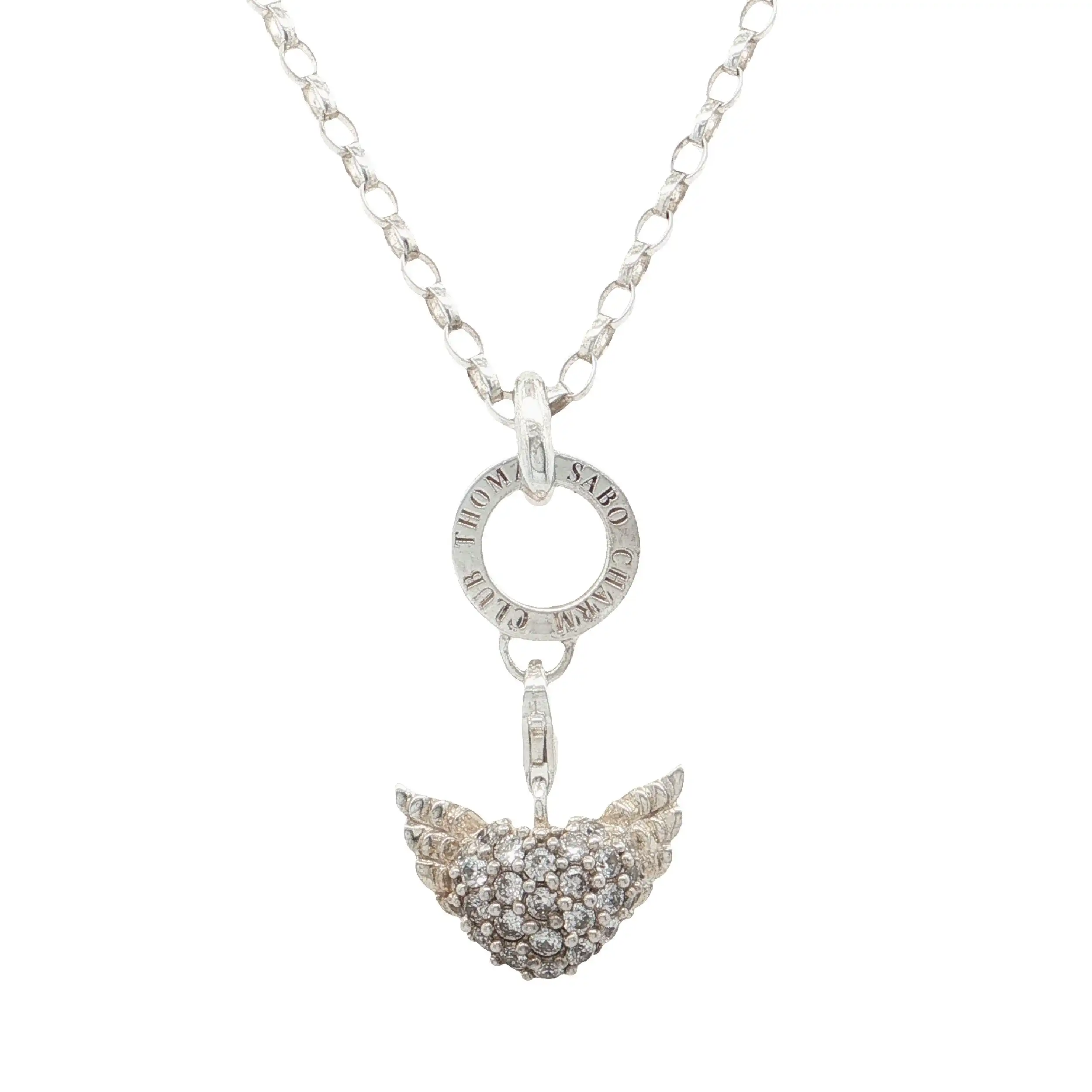 Kette Silber mit Anhänger mit Zirkonia "Thomas Sabo" Kette Silber mit Anhänger mit Zirkonia "Thomas Sabo"