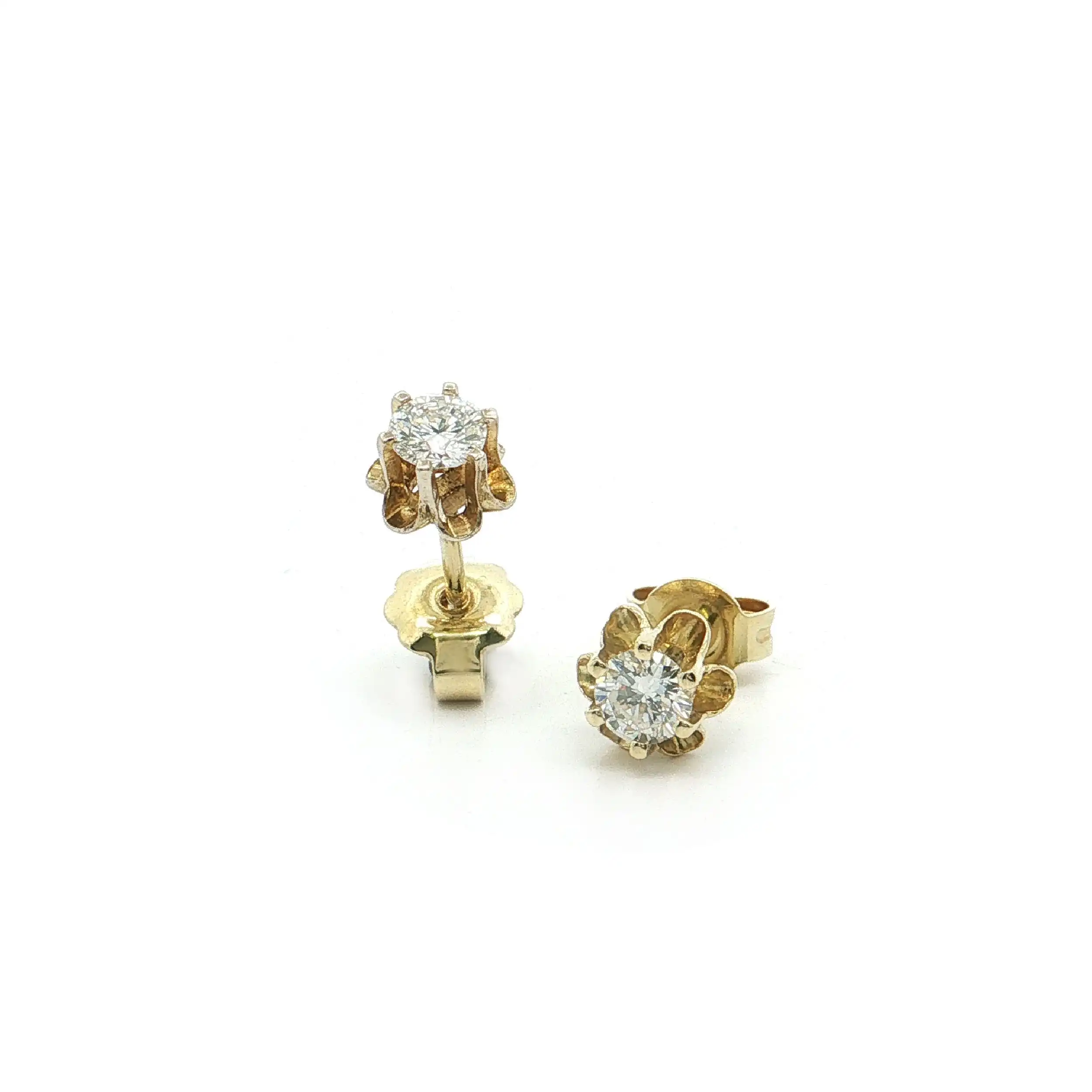Ohrstecker Gelbgold mit Brillanten