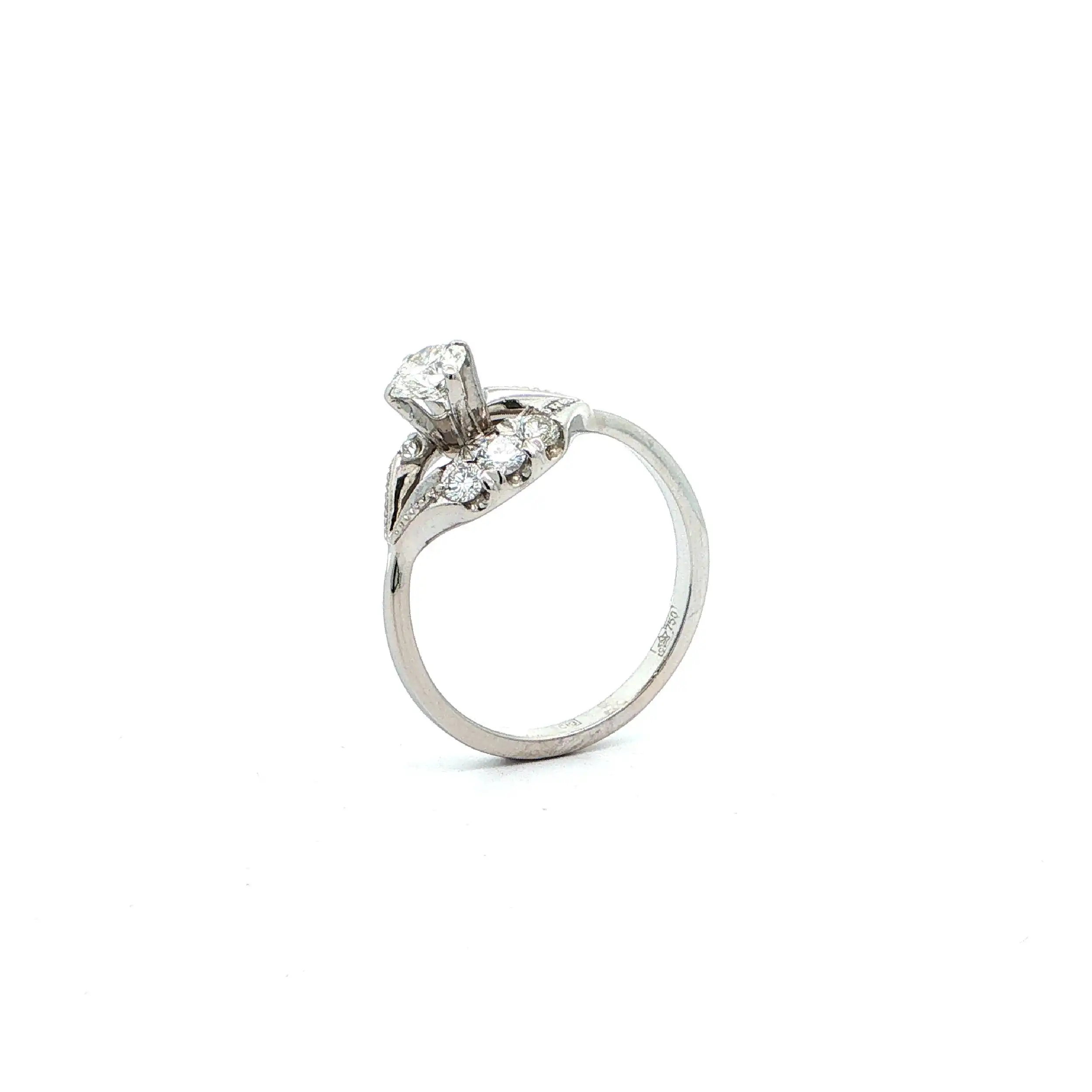 Ring Weißgold mit Brillanten Ring Weißgold mit Brillanten