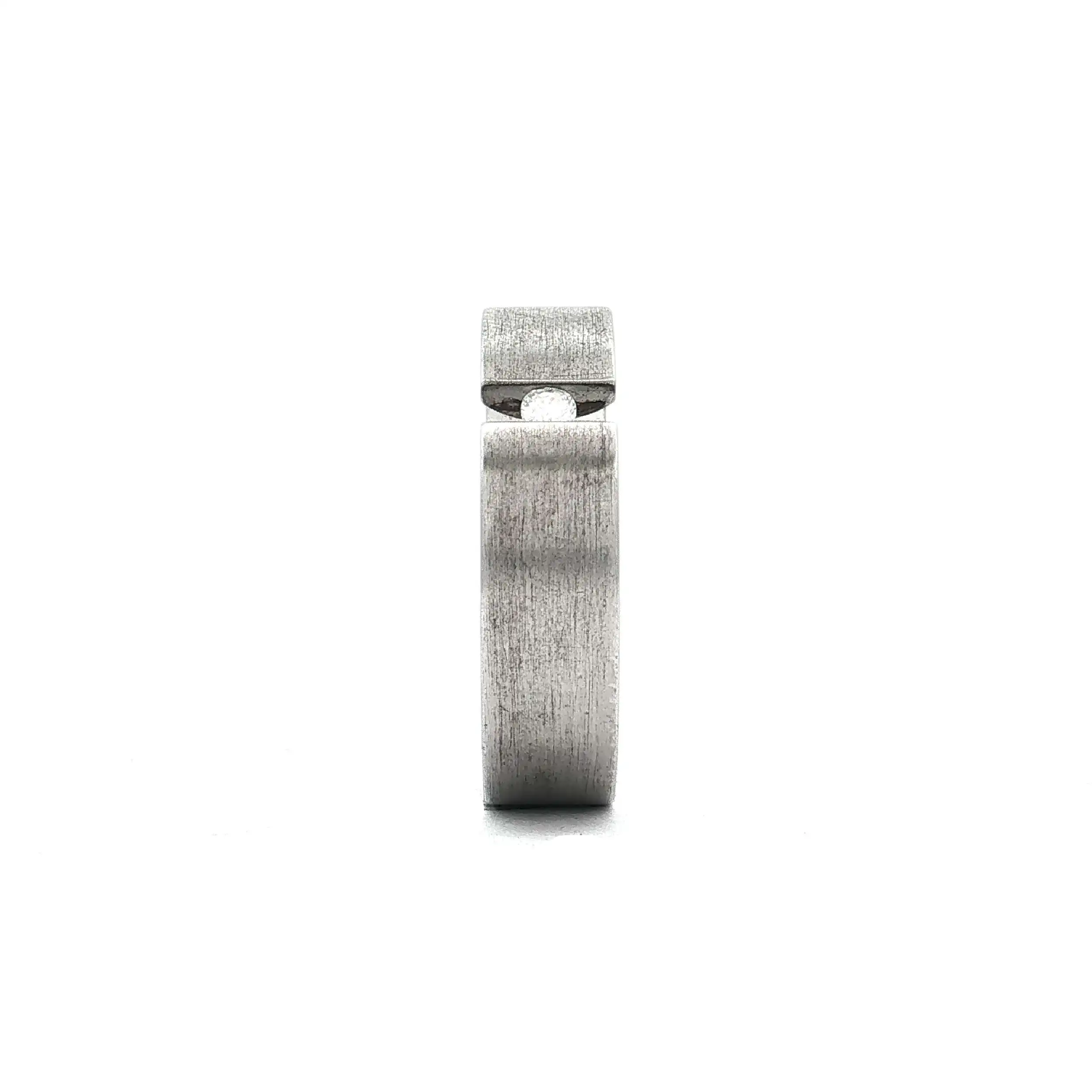 Spannring Xen mit Zirkonia Stahl Spannring Xen mit Zirkonia Stahl