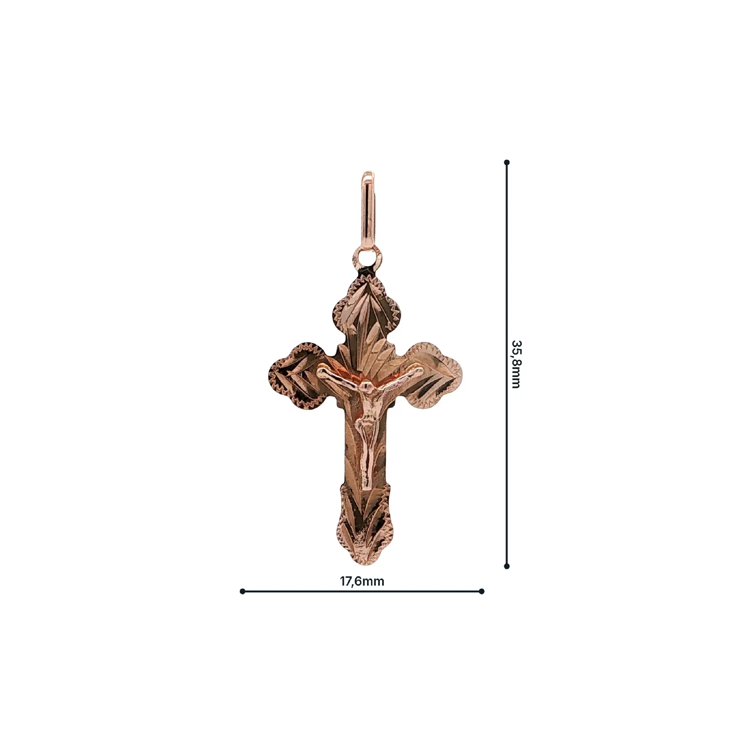 Anhänger Roségold Kreuz Anhänger Roségold Kreuz