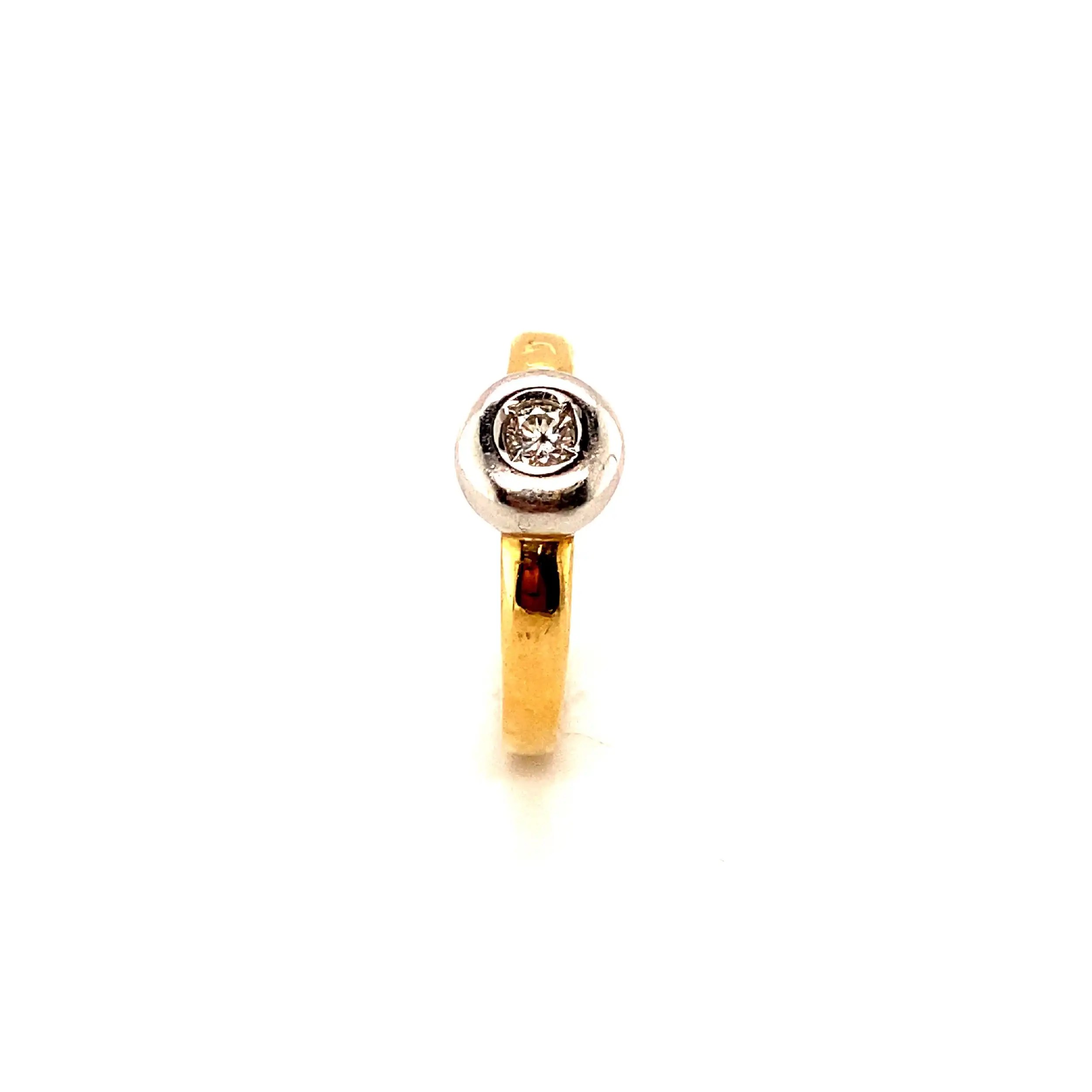 Ring Bicolor mit Brillant