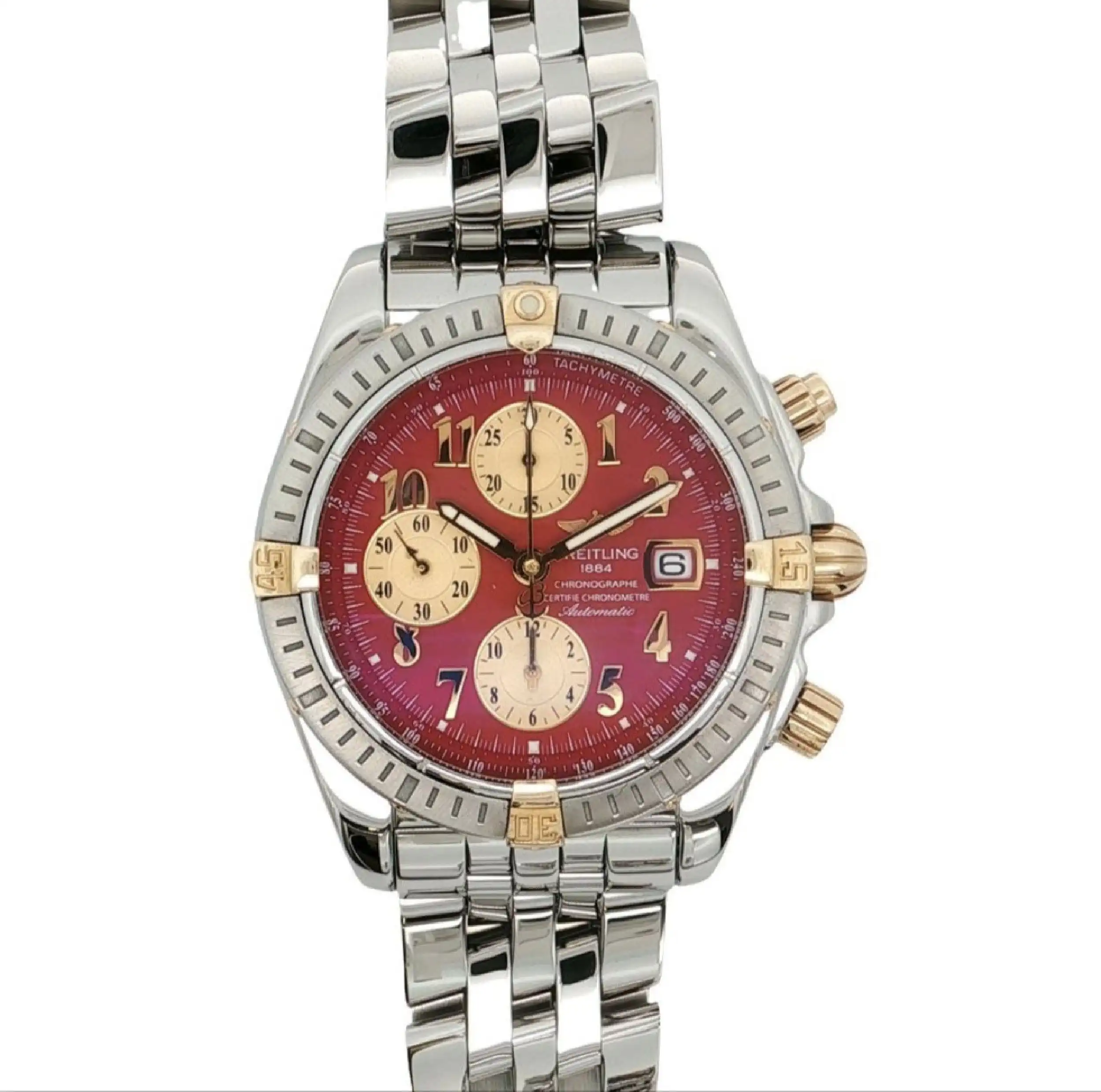 Herrenuhr Breitling Chronomat Evolution Red Dial Herrenuhr Breitling Chronomat Evolution Red Dial