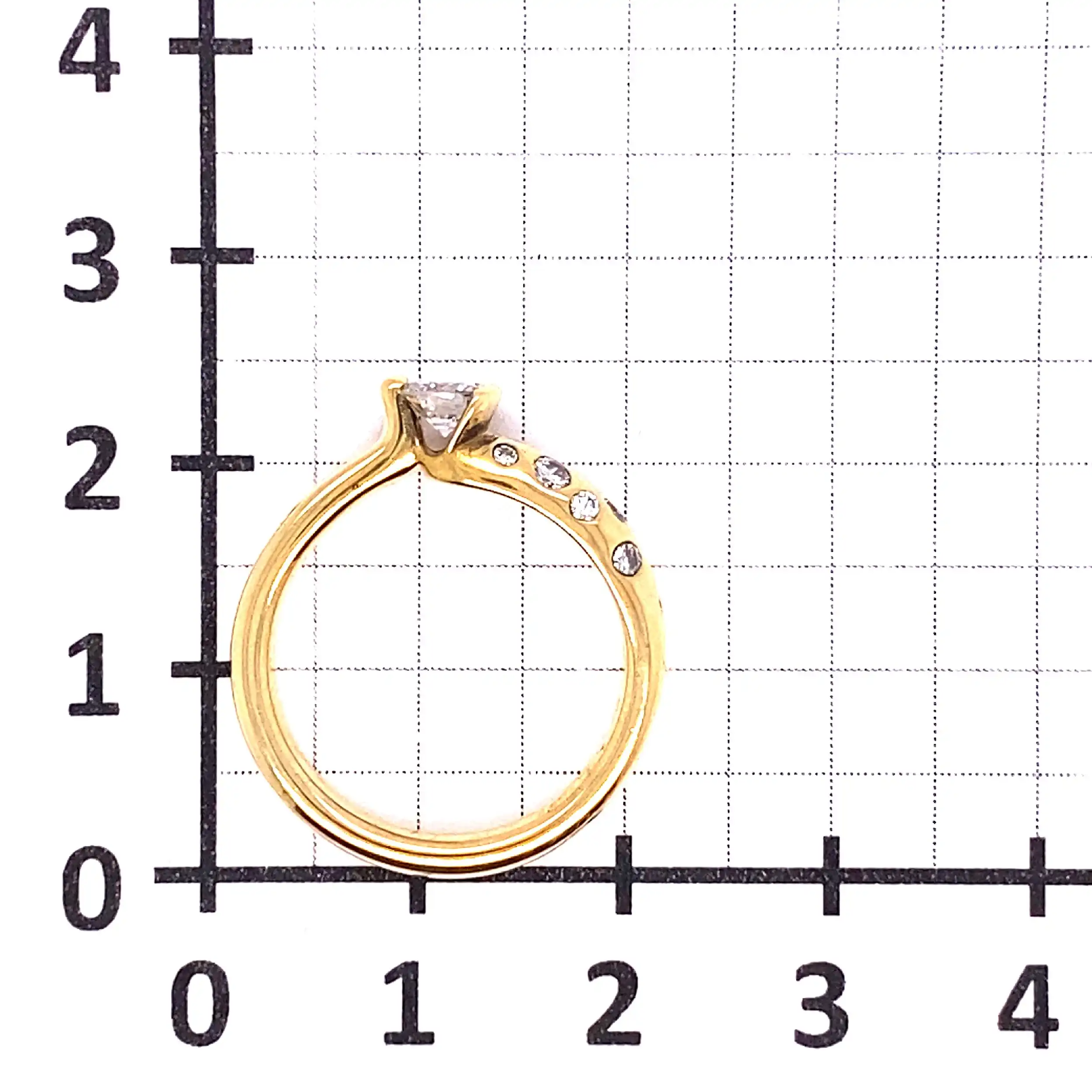 Ring Gelbgold mit Brillanten, graviert mit 0,50ct Ring Gelbgold mit Brillanten, graviert mit 0,50ct