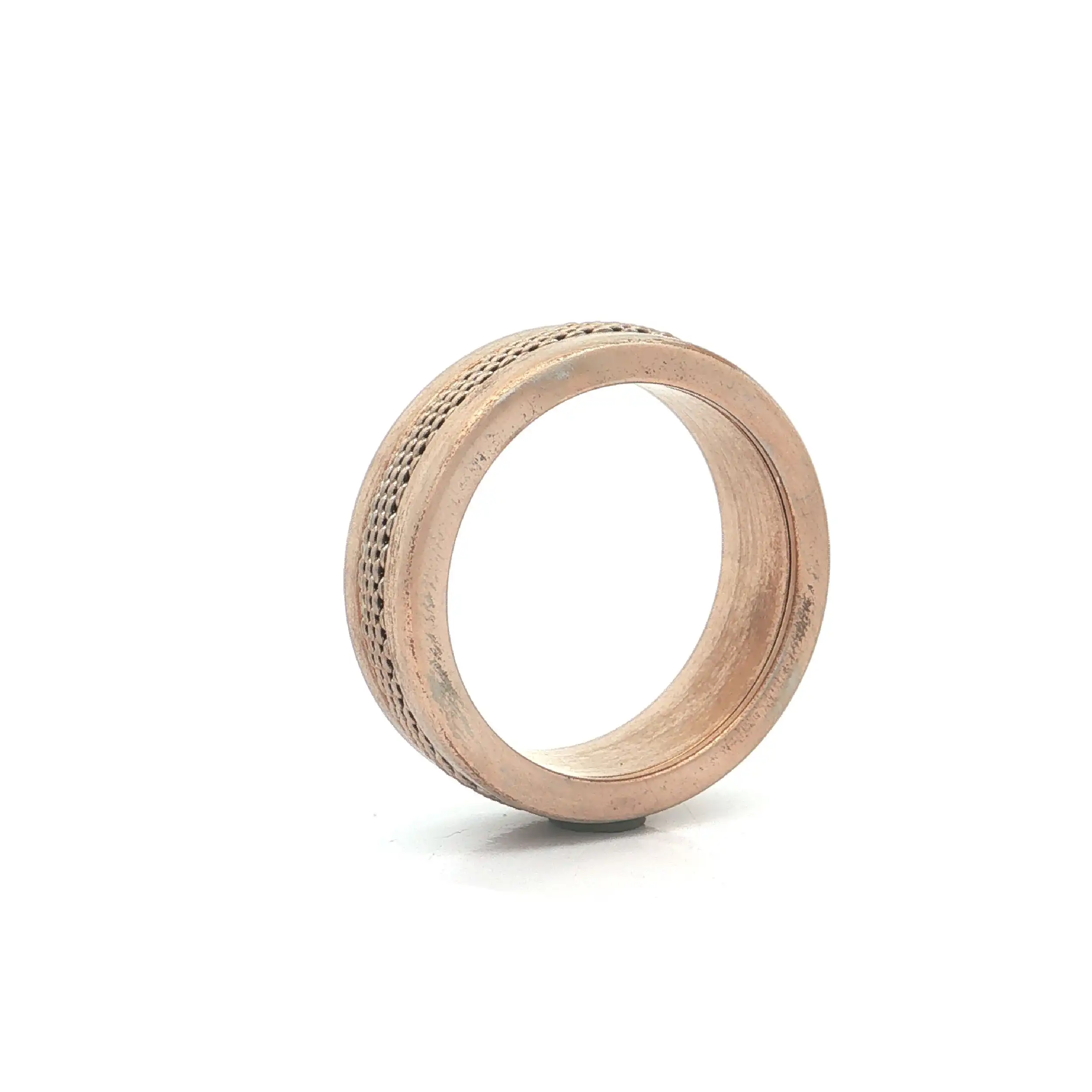 Ring Stahl rosévergoldet "Bering"